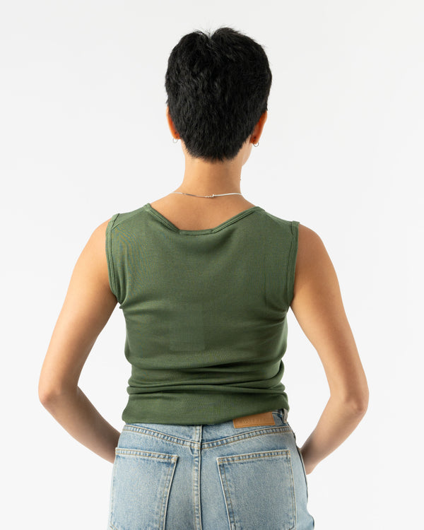 Lemaire Seamless Sleeveless Sweater in Smoky Green