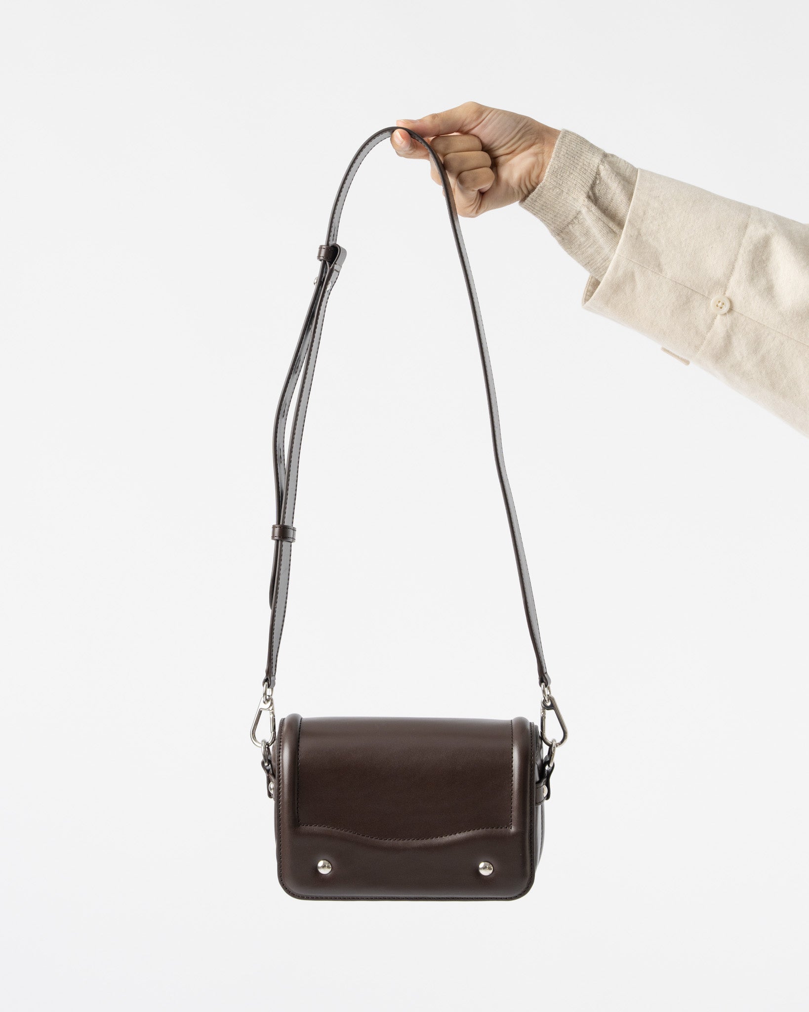 Lemaire Ransel Mini Satchel in Pecan Brown