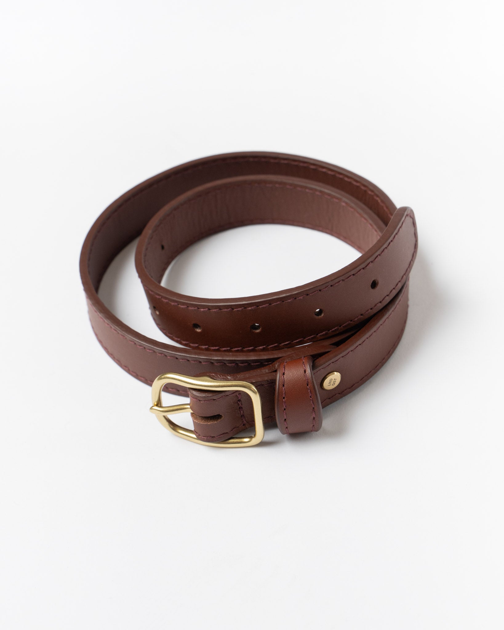 LINDQUIST Simple Belt 1 in Brick Vachetta