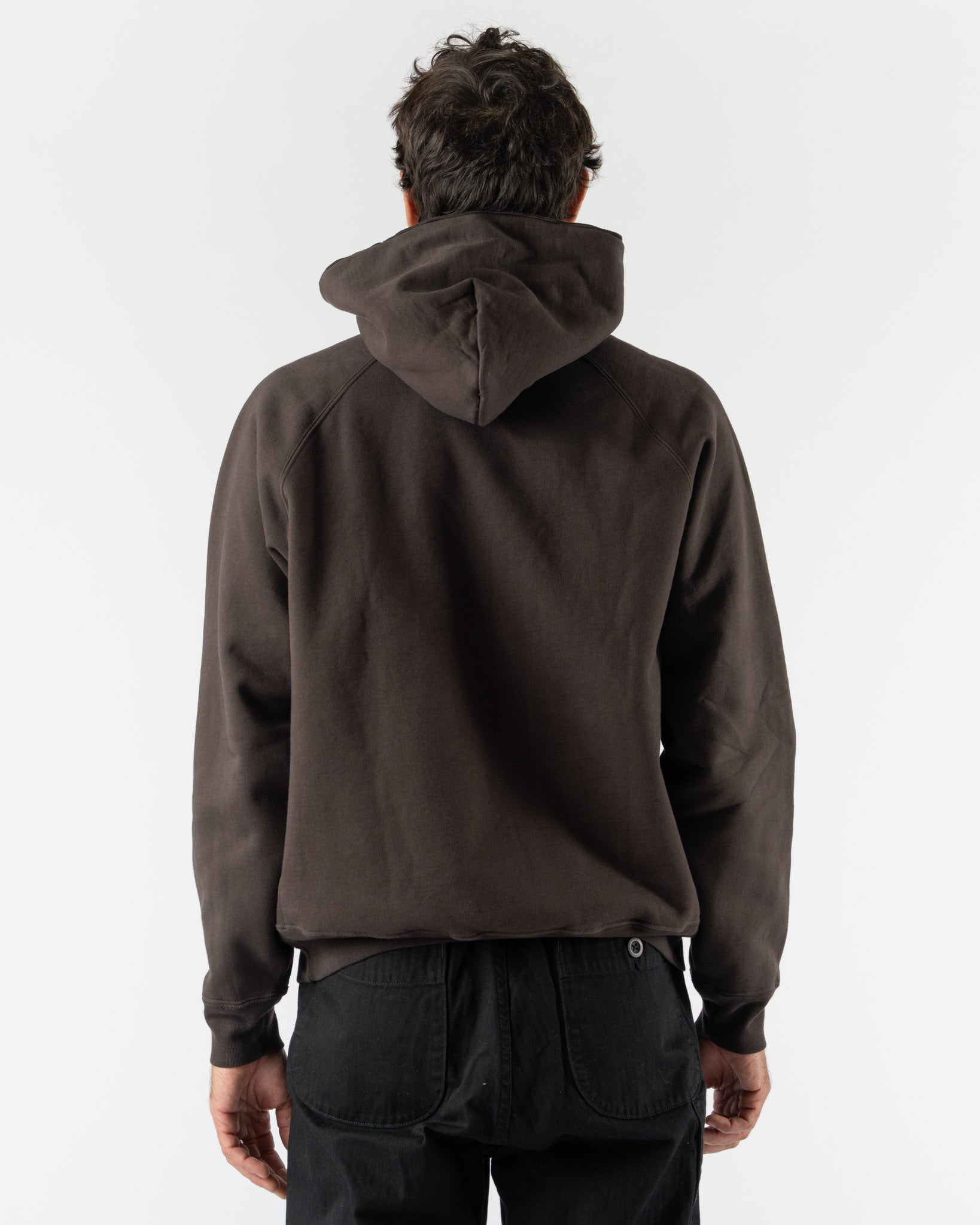 Lady White Co. Super Weighted Hoodie in Black Mushroom