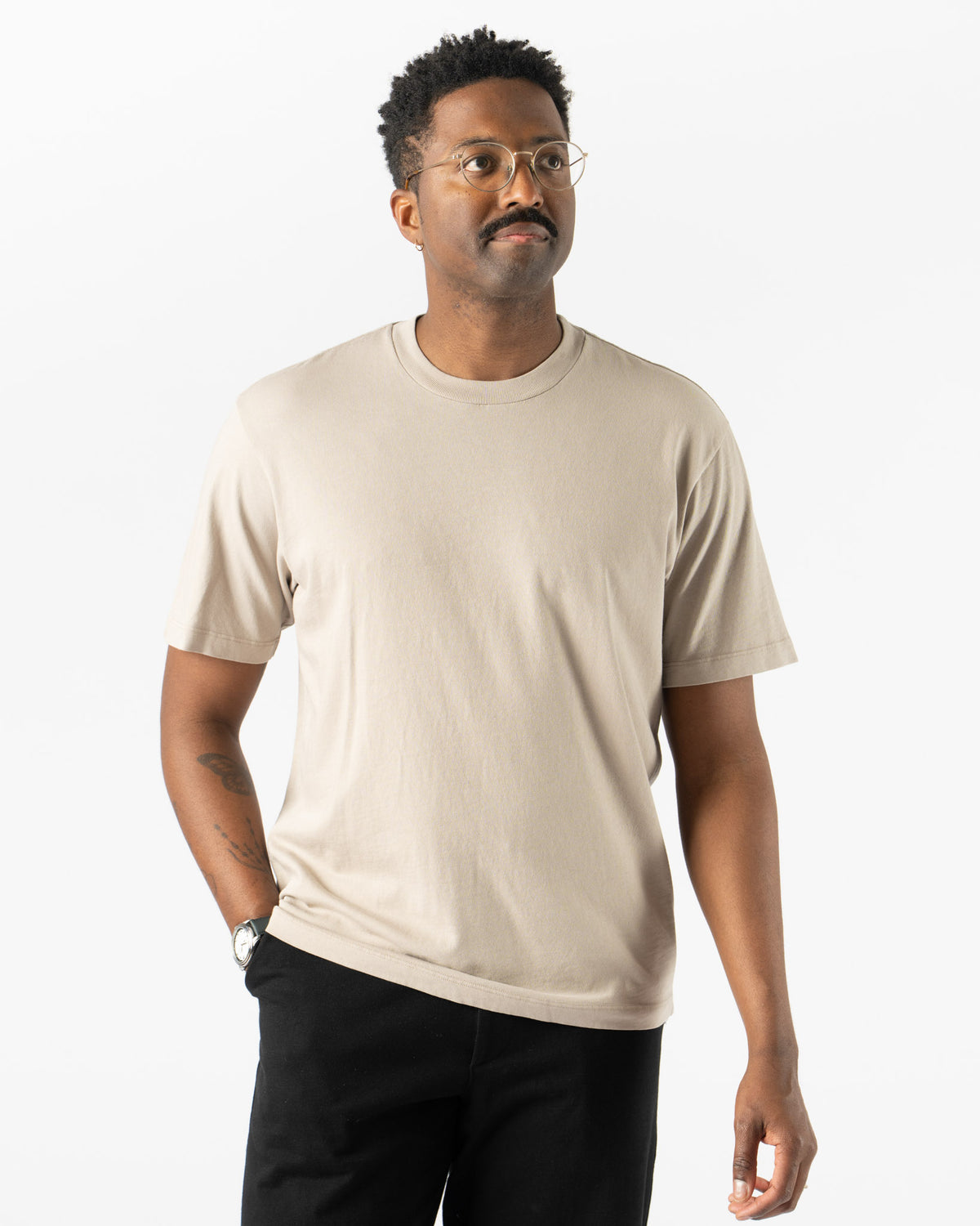 Lady White Co. LW141 Athens T-Shirt in Concrete Curated at Jake 