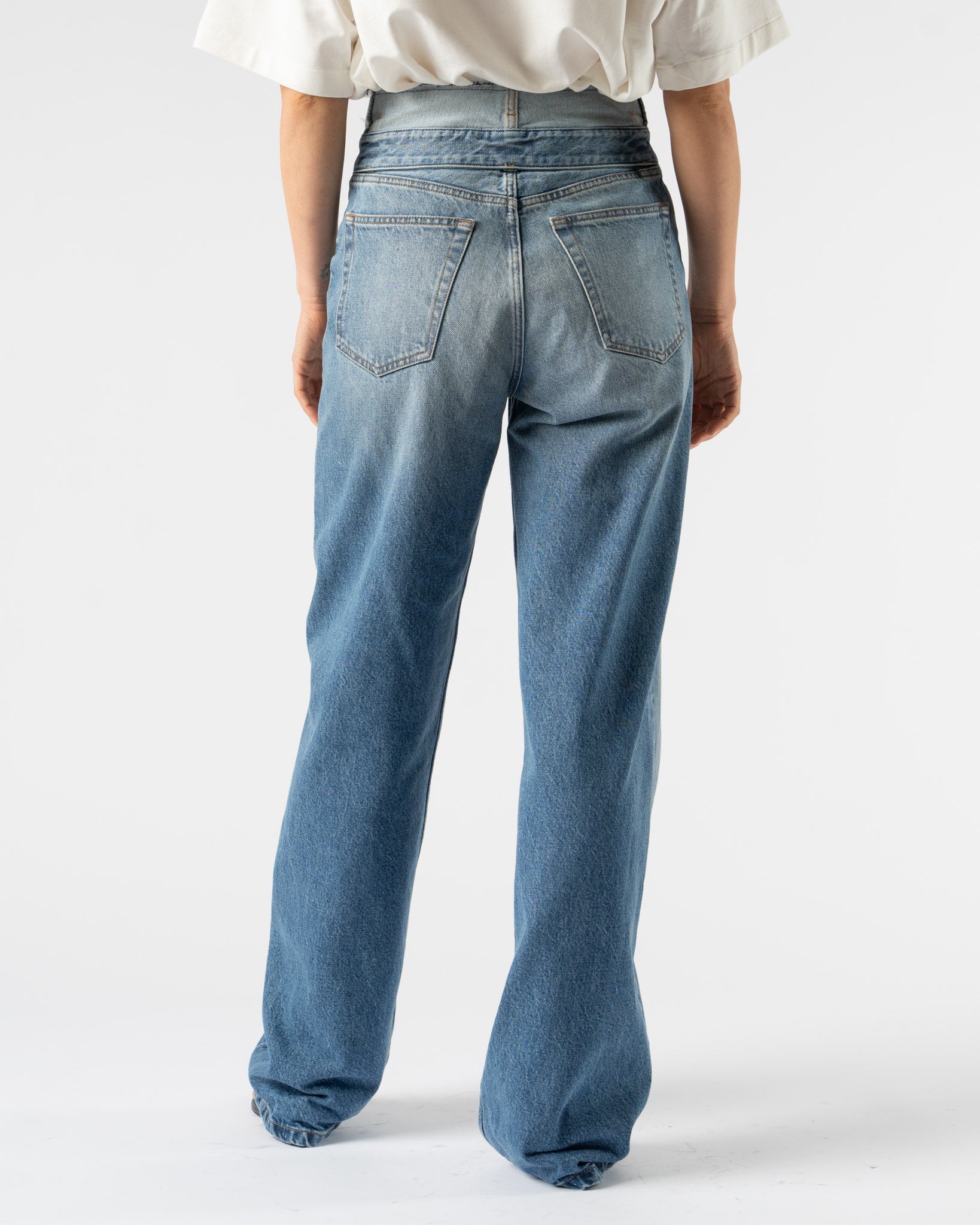 MM6 Maison Margiela Pants Five Pockets in 14 oz Blue Denim