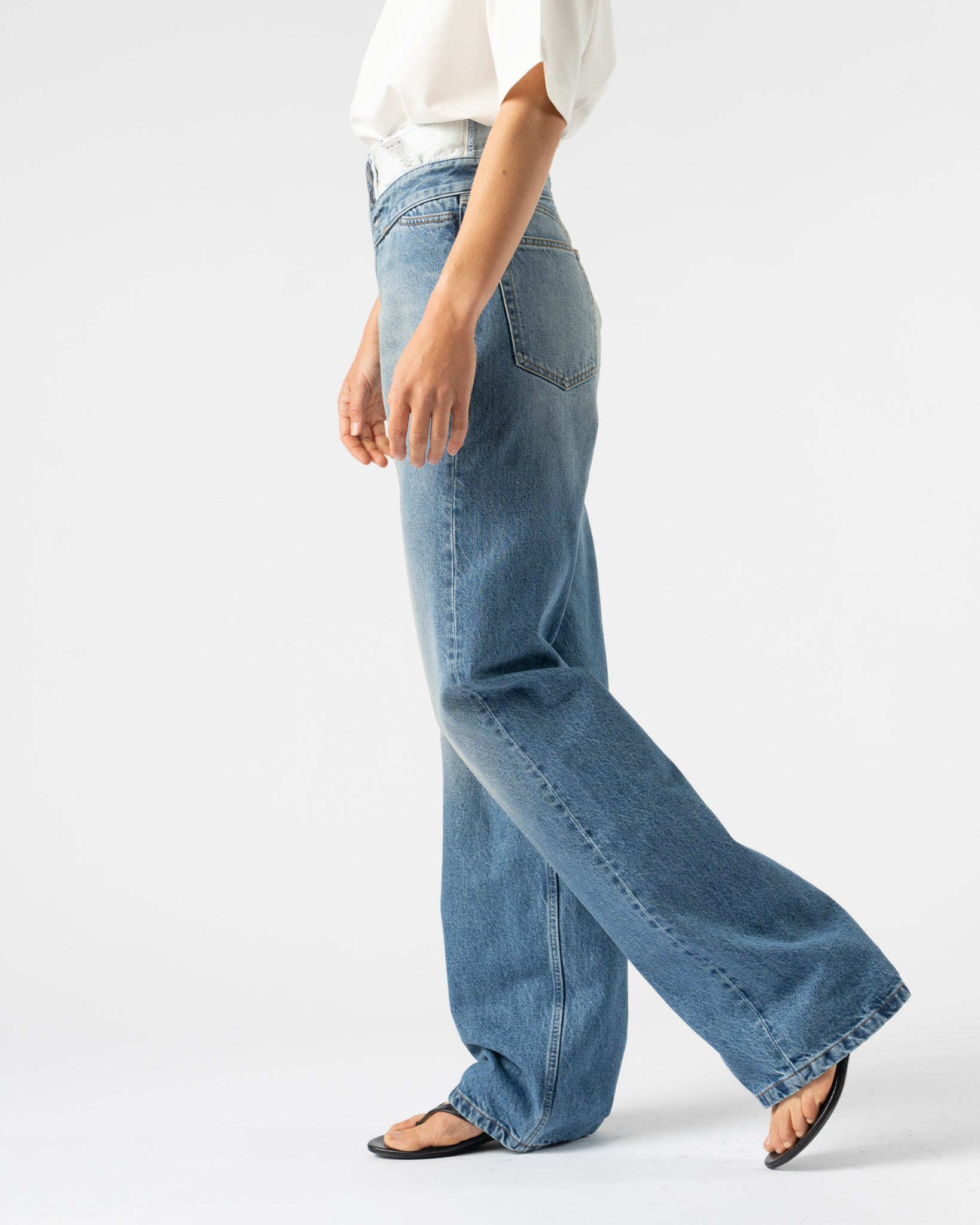 MM6 Maison Margiela Pants Five Pockets in 14 oz Blue Denim