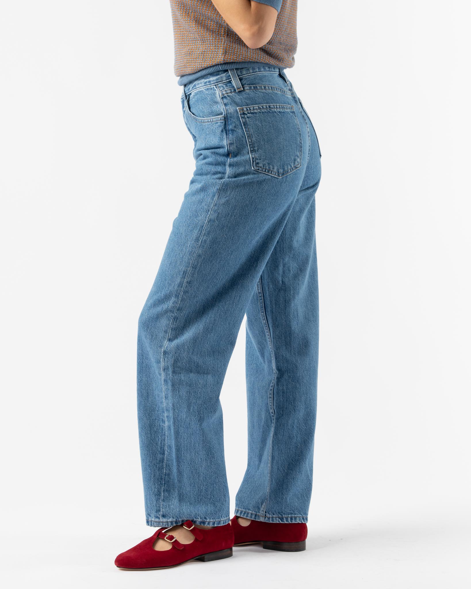 Mara Hoffman Georgina Pant in Denim