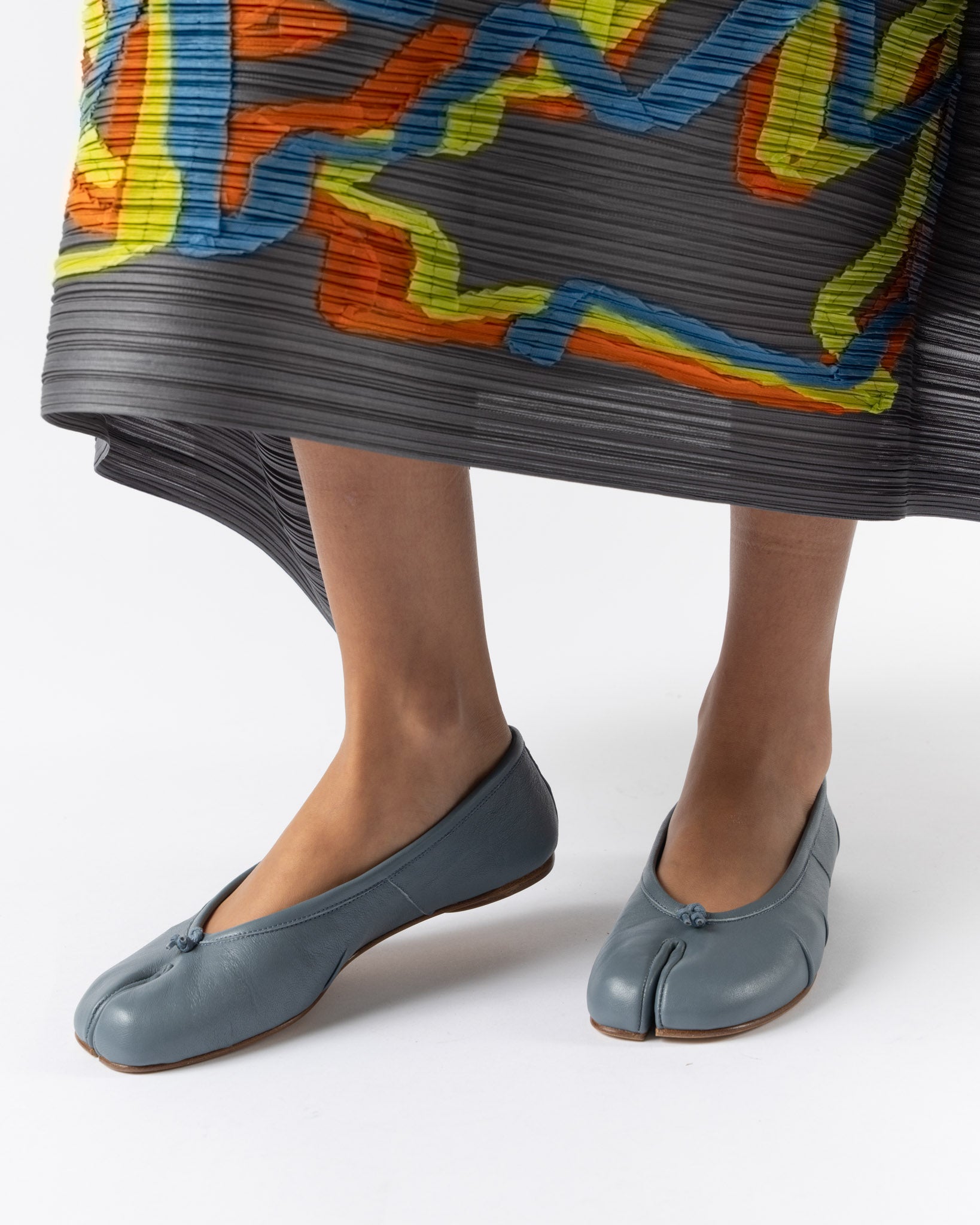 Maison Margiela Tabi New Ballerina in Grey Blue