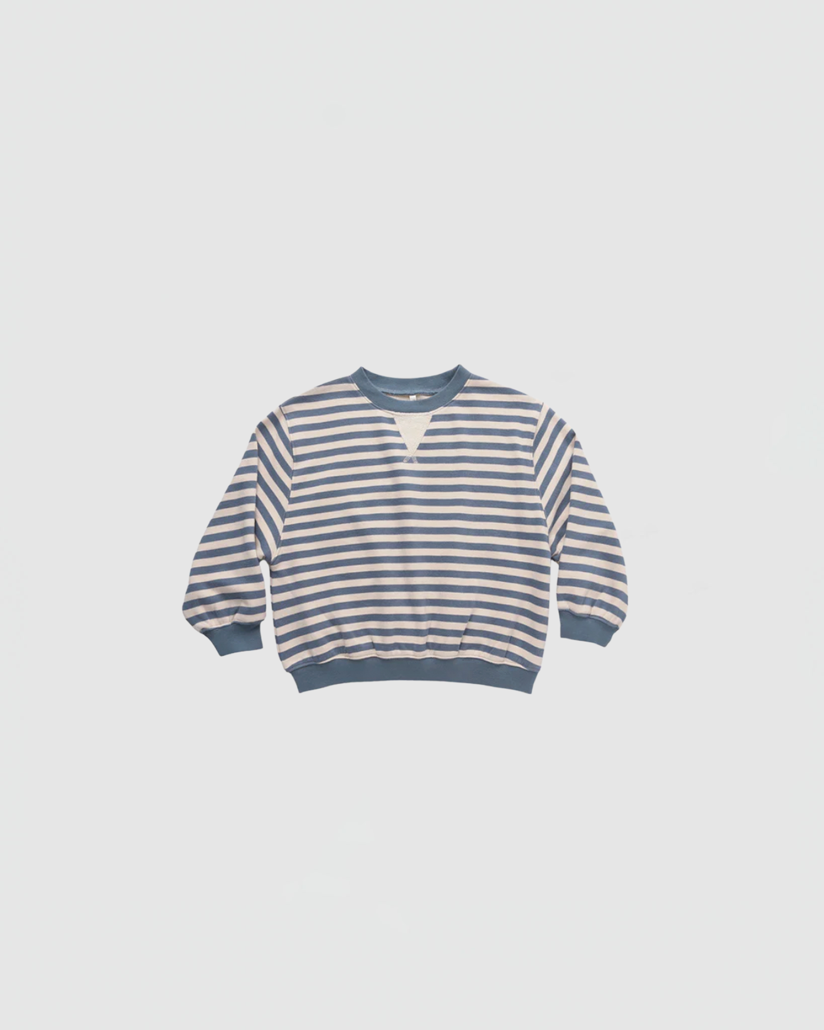 Rylee + Cru Oversized Crew in Marine Stripe