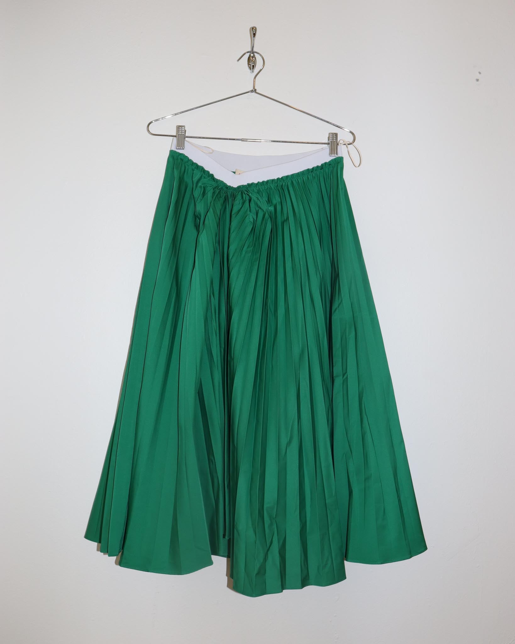 Pre-owned: Marni A-Line Skirt in Green