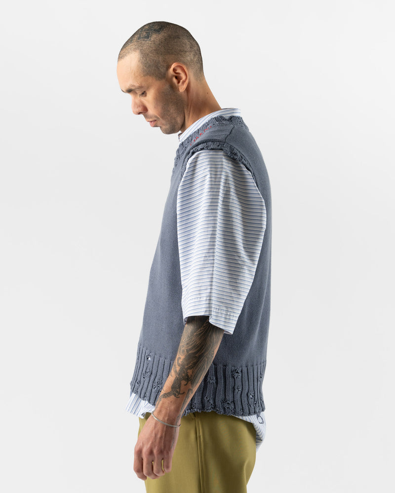 Marni V-Neck Sweater in Steel