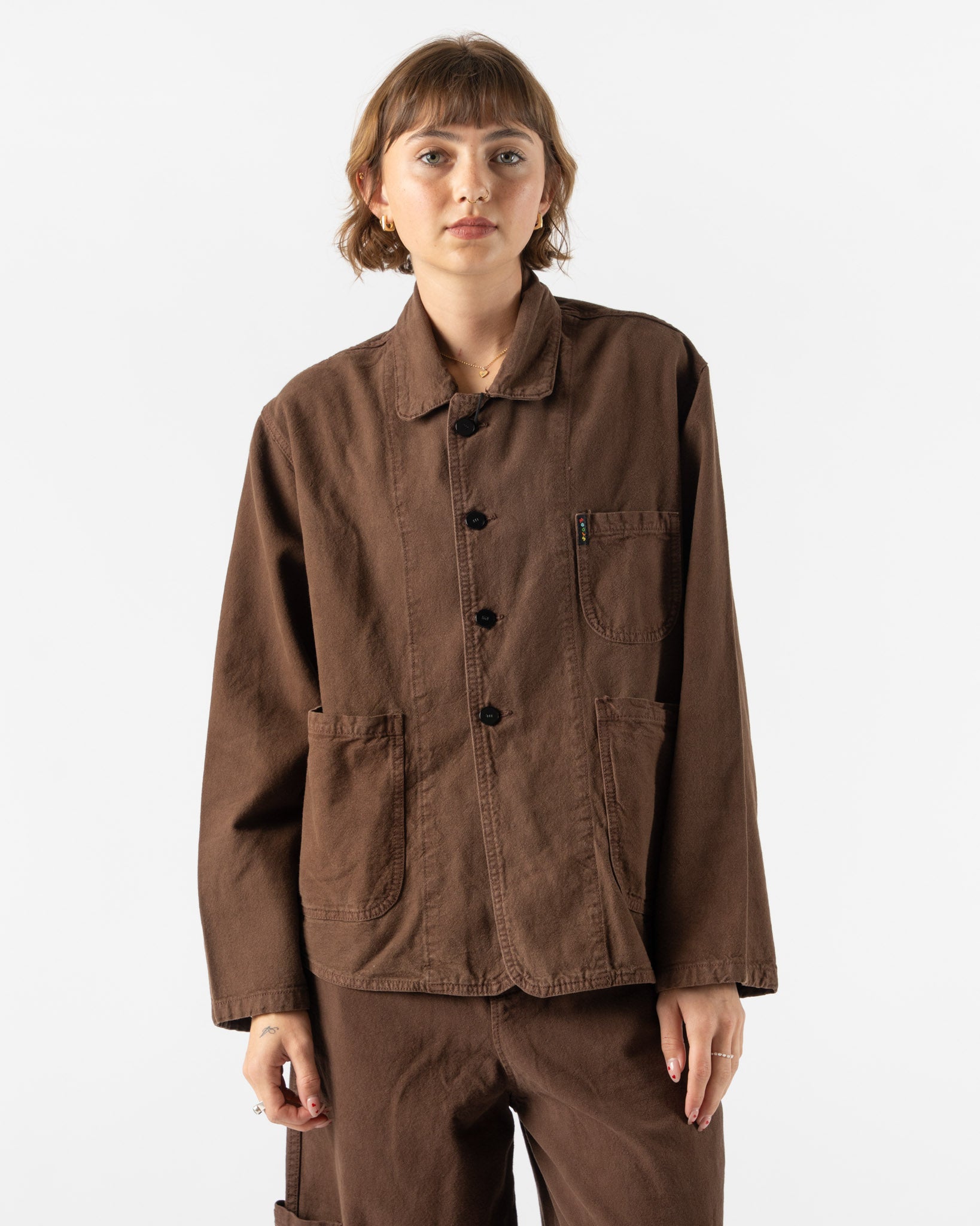 sachin and babi light blue dress Women's Chocolate Double-Breasted Coat | Melia main image 0