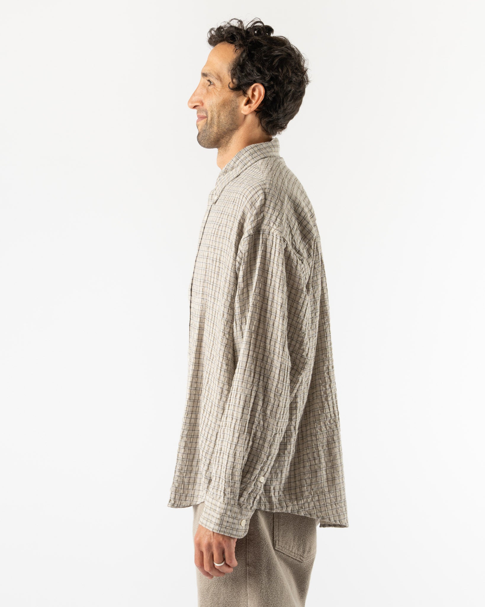 mfpen Button Down Shirt in Grey Generation Check