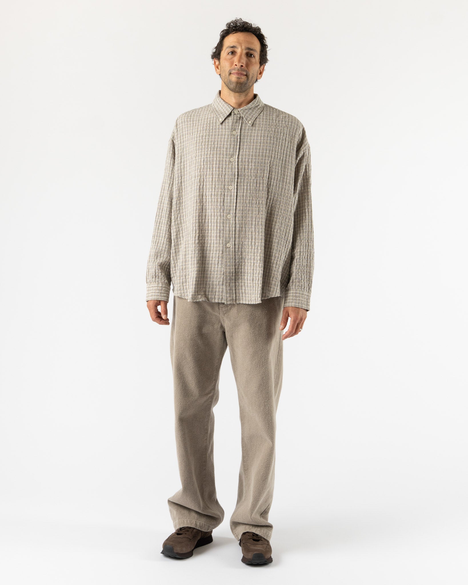 mfpen Button Down Shirt in Grey Generation Check