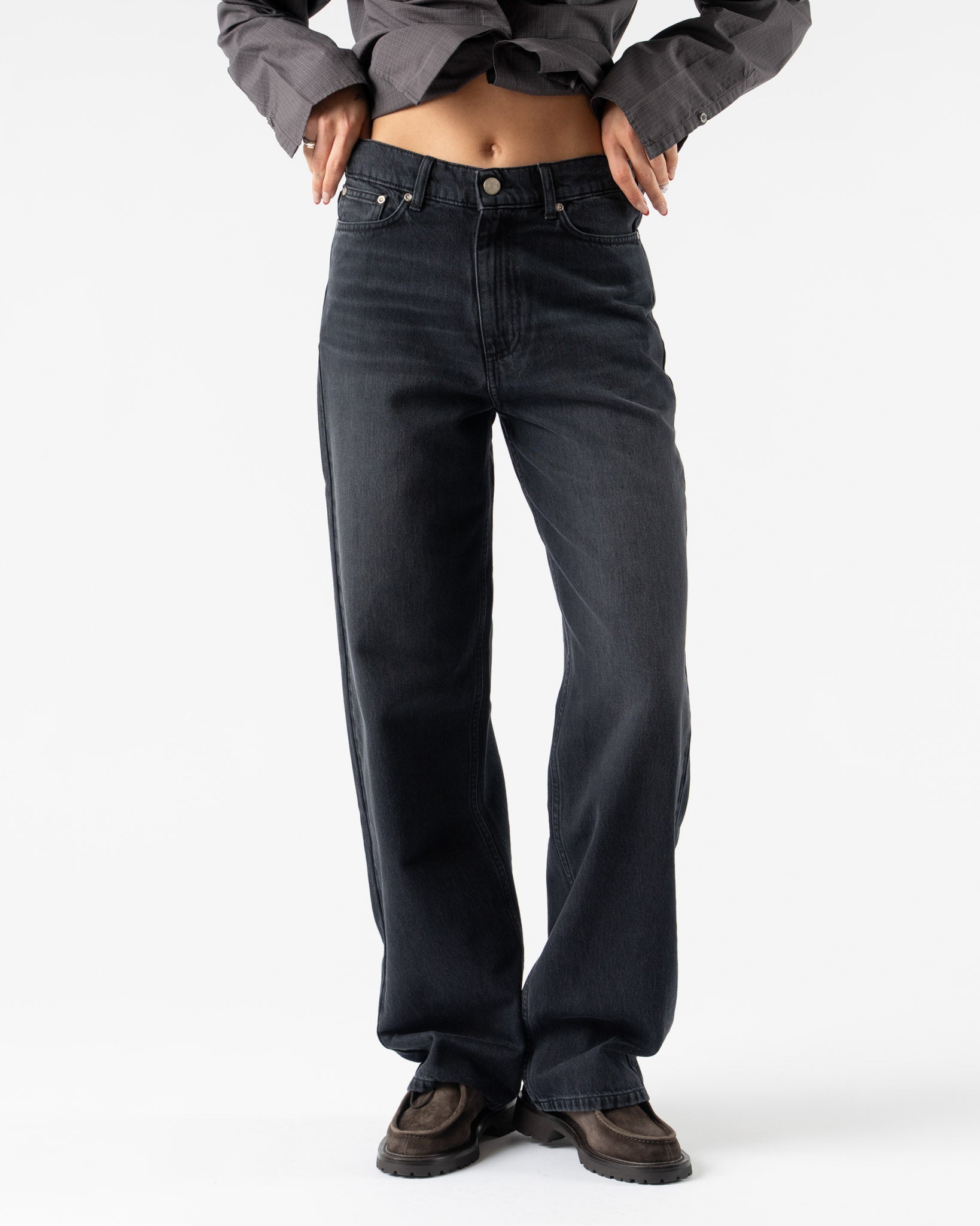 mfpen Frequent Jeans in Rinsed Black Curated at Jake and Jones