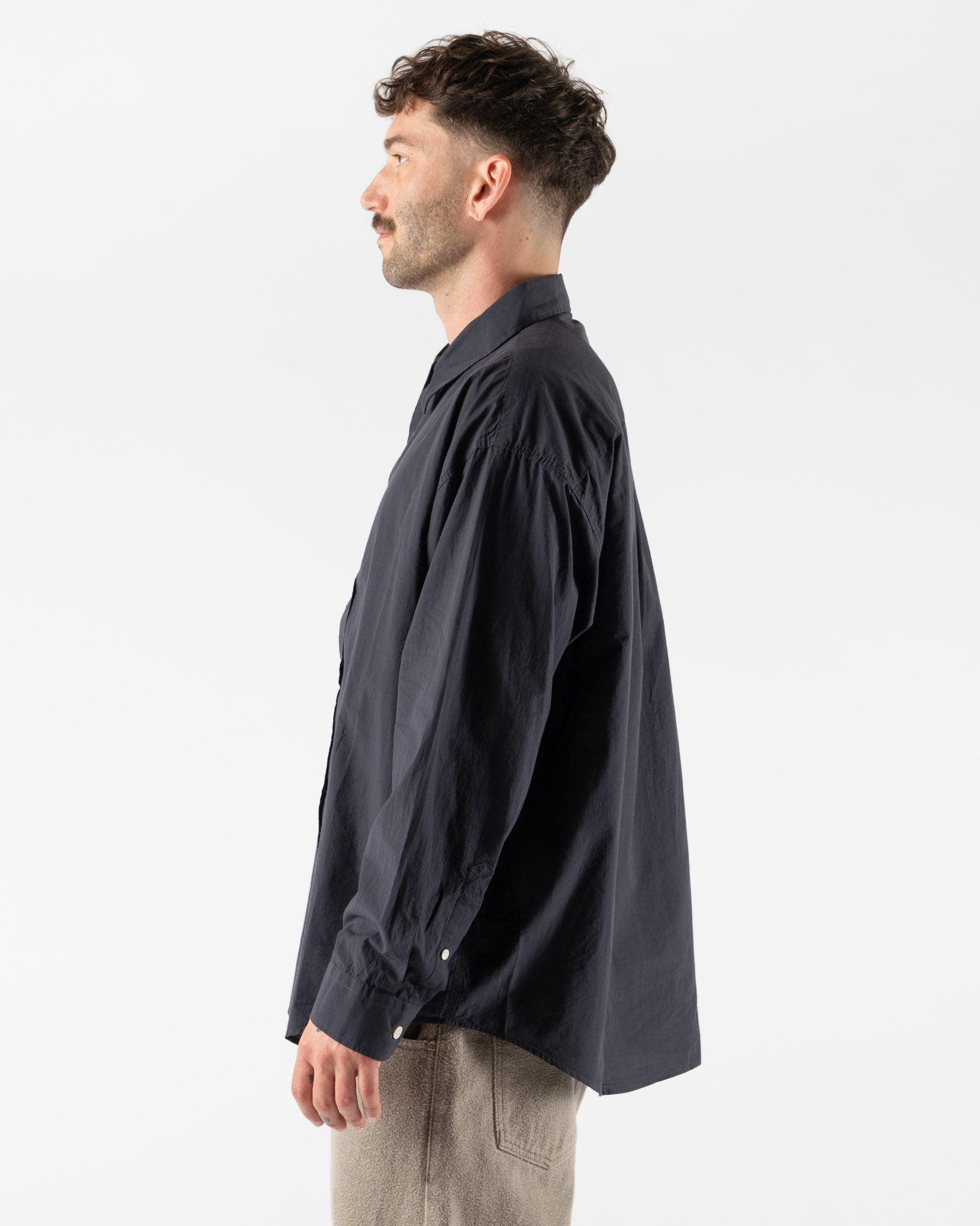 mfpen Network Shirt in Graphite Micro Structure