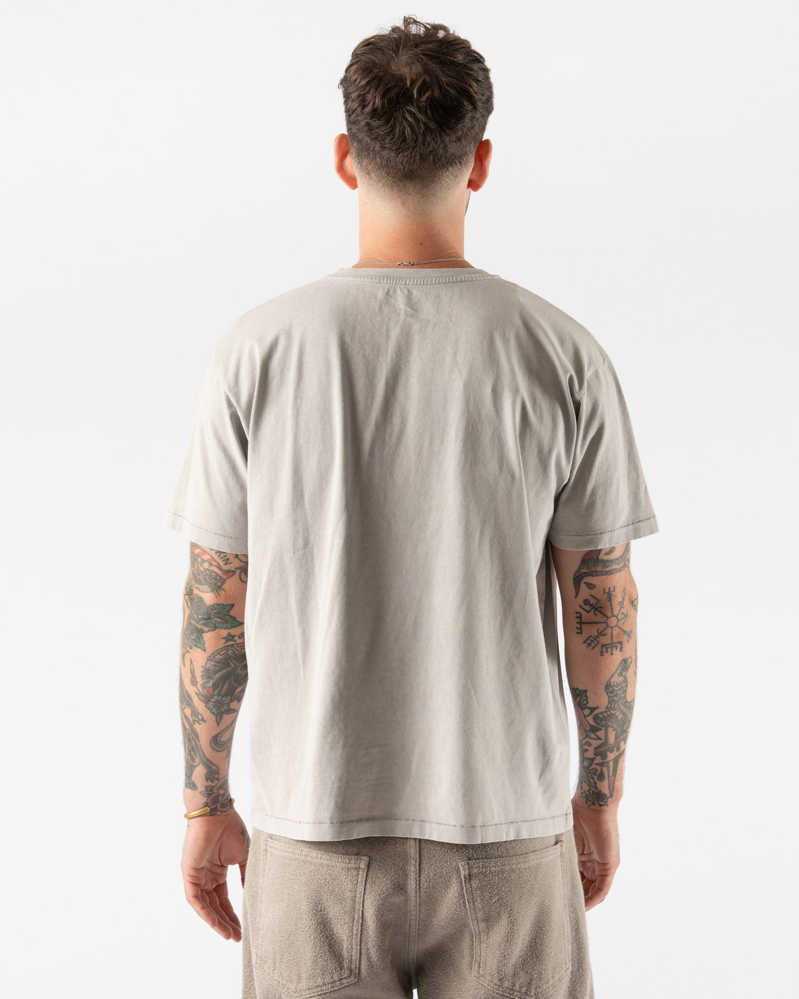 mfpen New Tee in Washed Light Grey