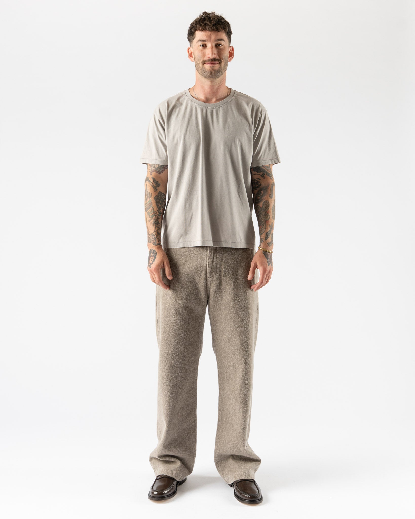 mfpen New Tee in Washed Light Grey