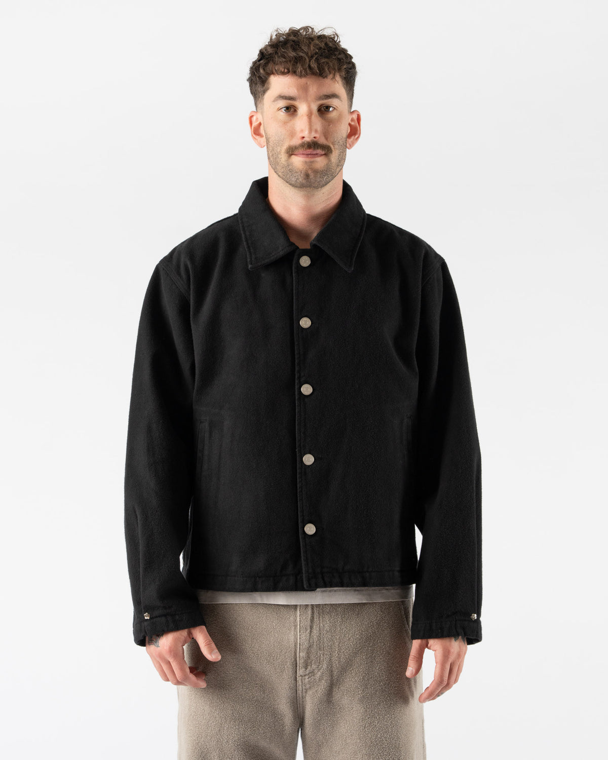 mfpen Painters Jacket in Brushed Black Curated at Jake and Jones