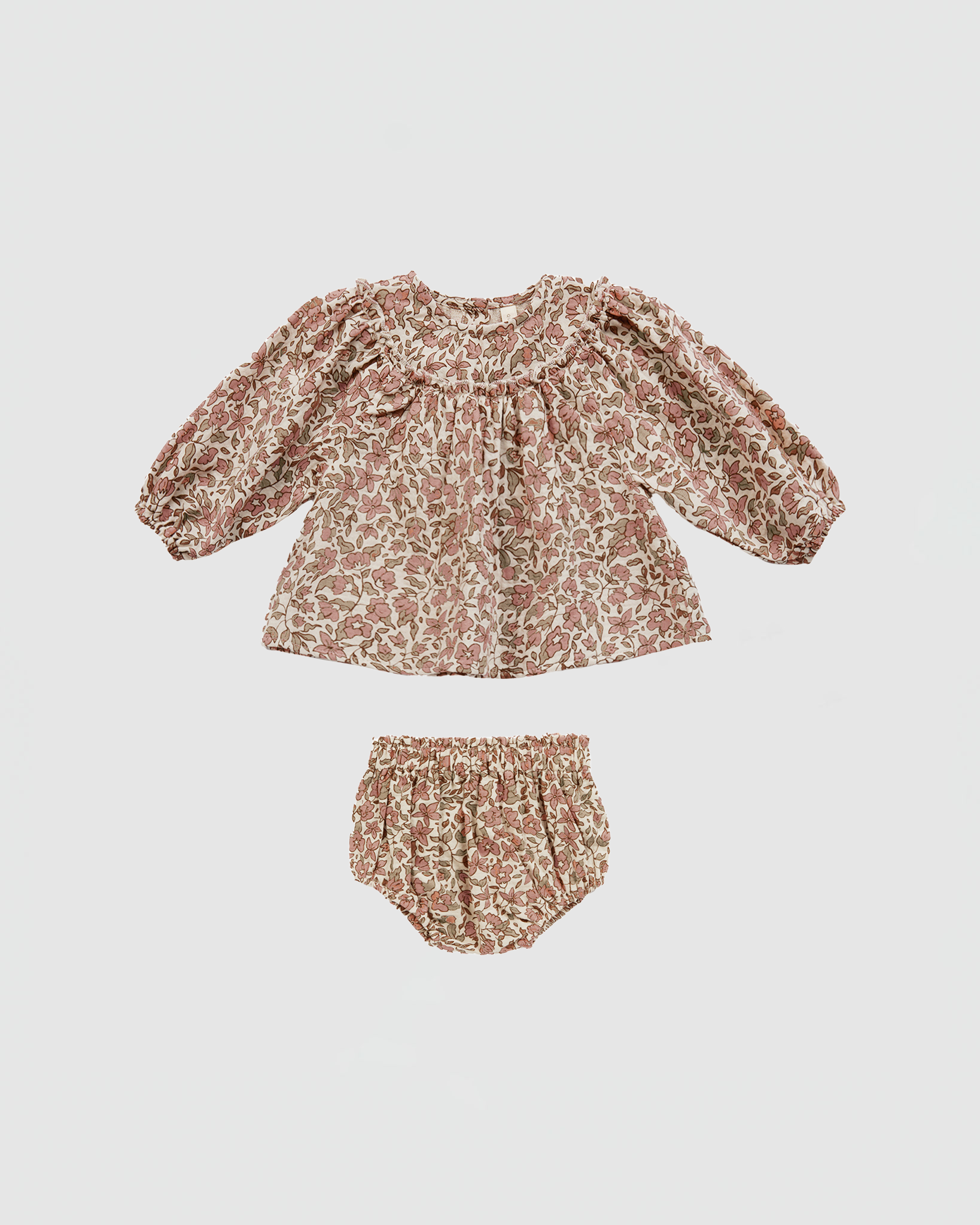 Quincy Mae Mia Top and Bloomer Set in Camelia