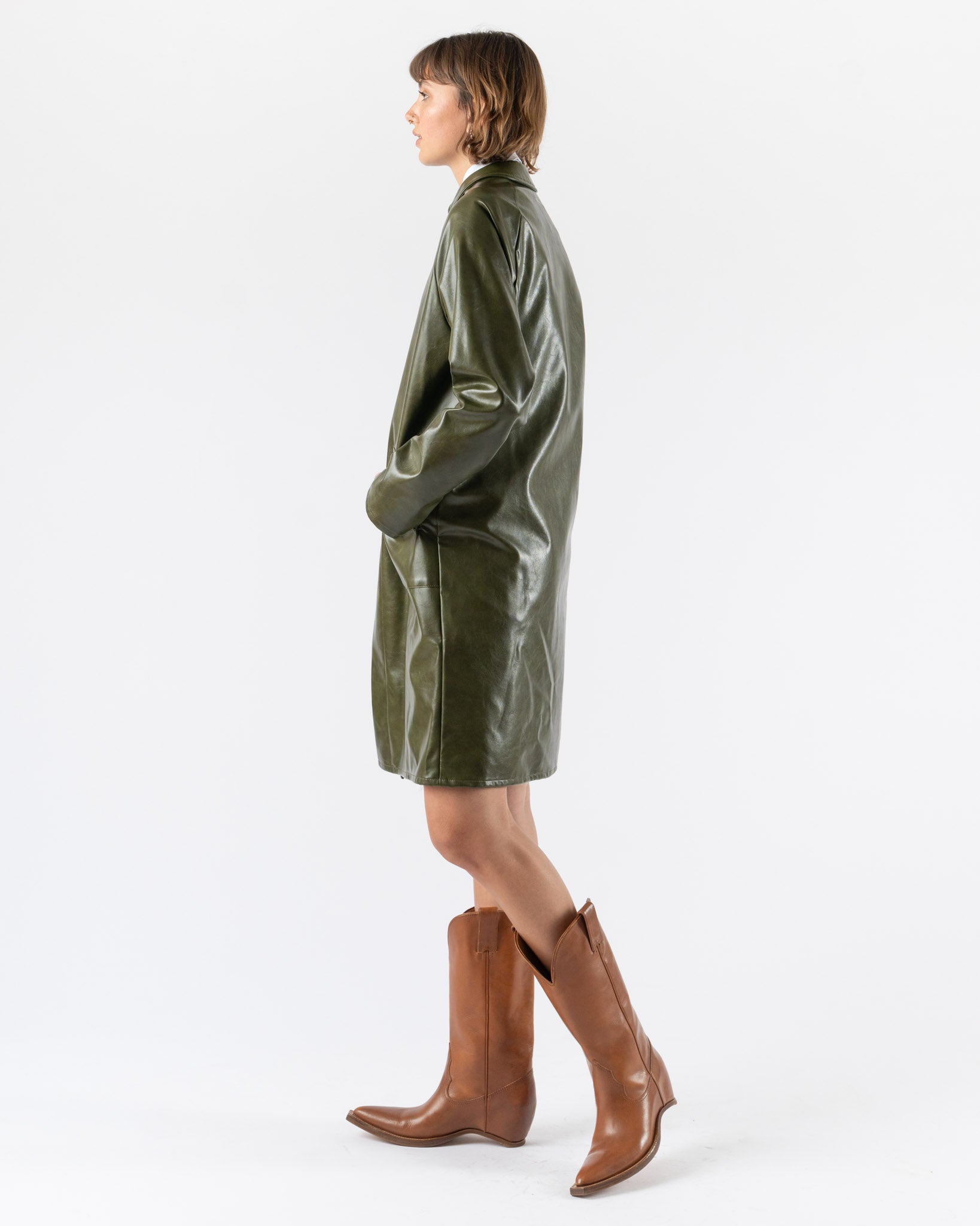 MM6 Maison Margiela Coat in Forest Green