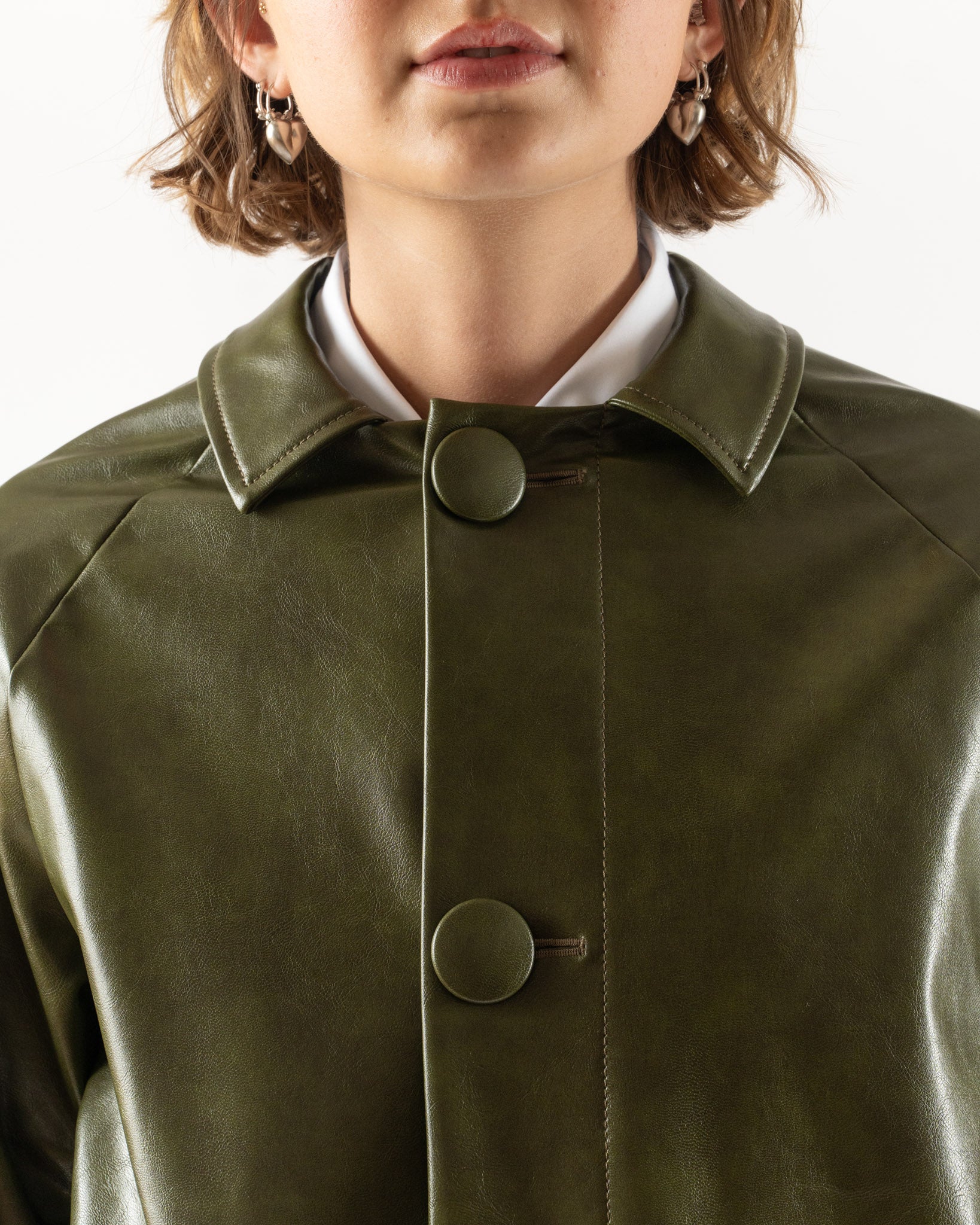 MM6 Maison Margiela Coat in Forest Green