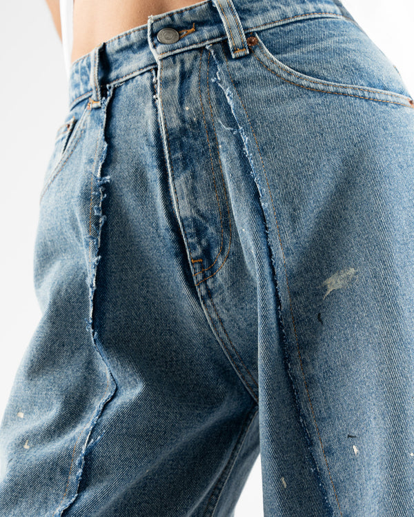 MM6 Maison Margiela Pants 5 Pockets in Indigo Denim Light Blue