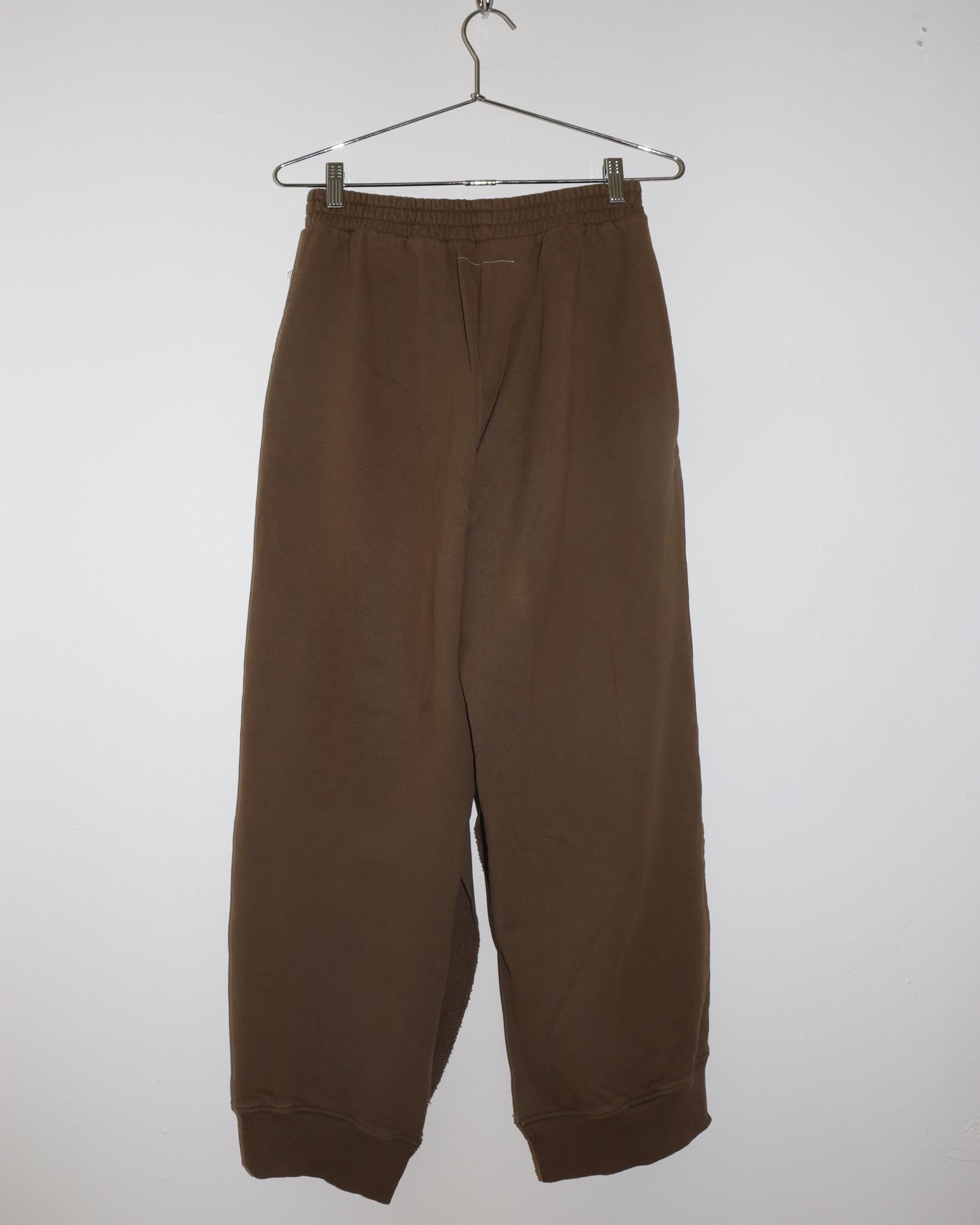 Pre-owned: MM6 Maison Margiela Slit Split Sweatpants in Olive