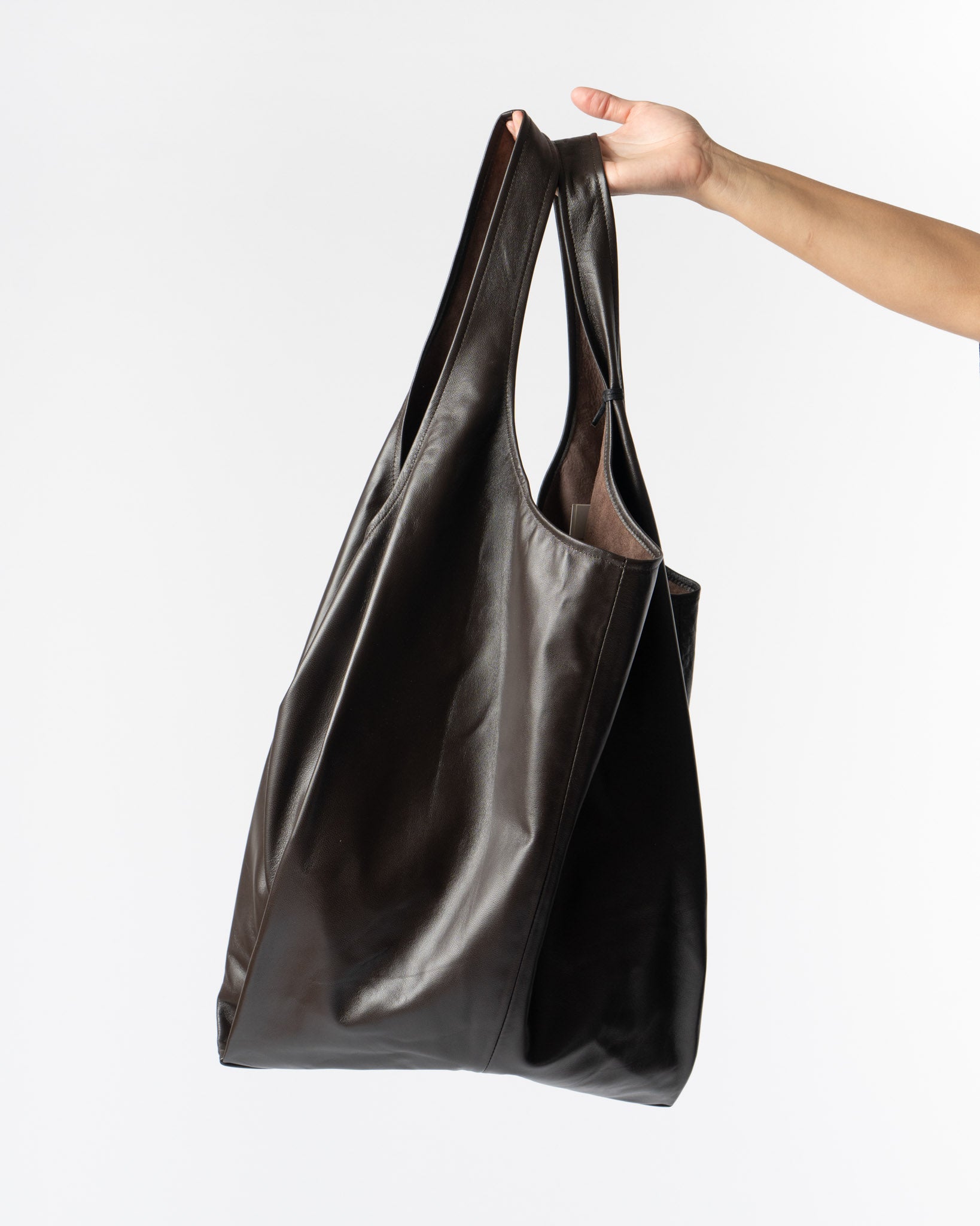 Modern Weaving XL Oversize Shopper in Braun