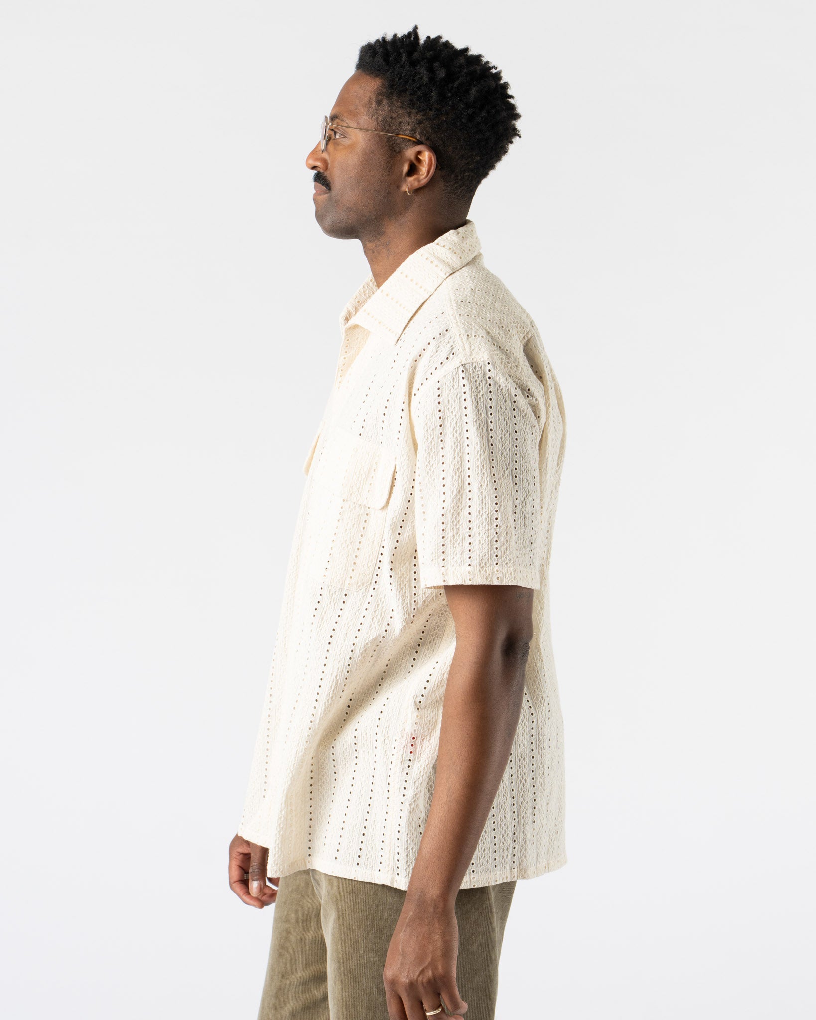Monitaly Milano Hakoba Shirt in Natural