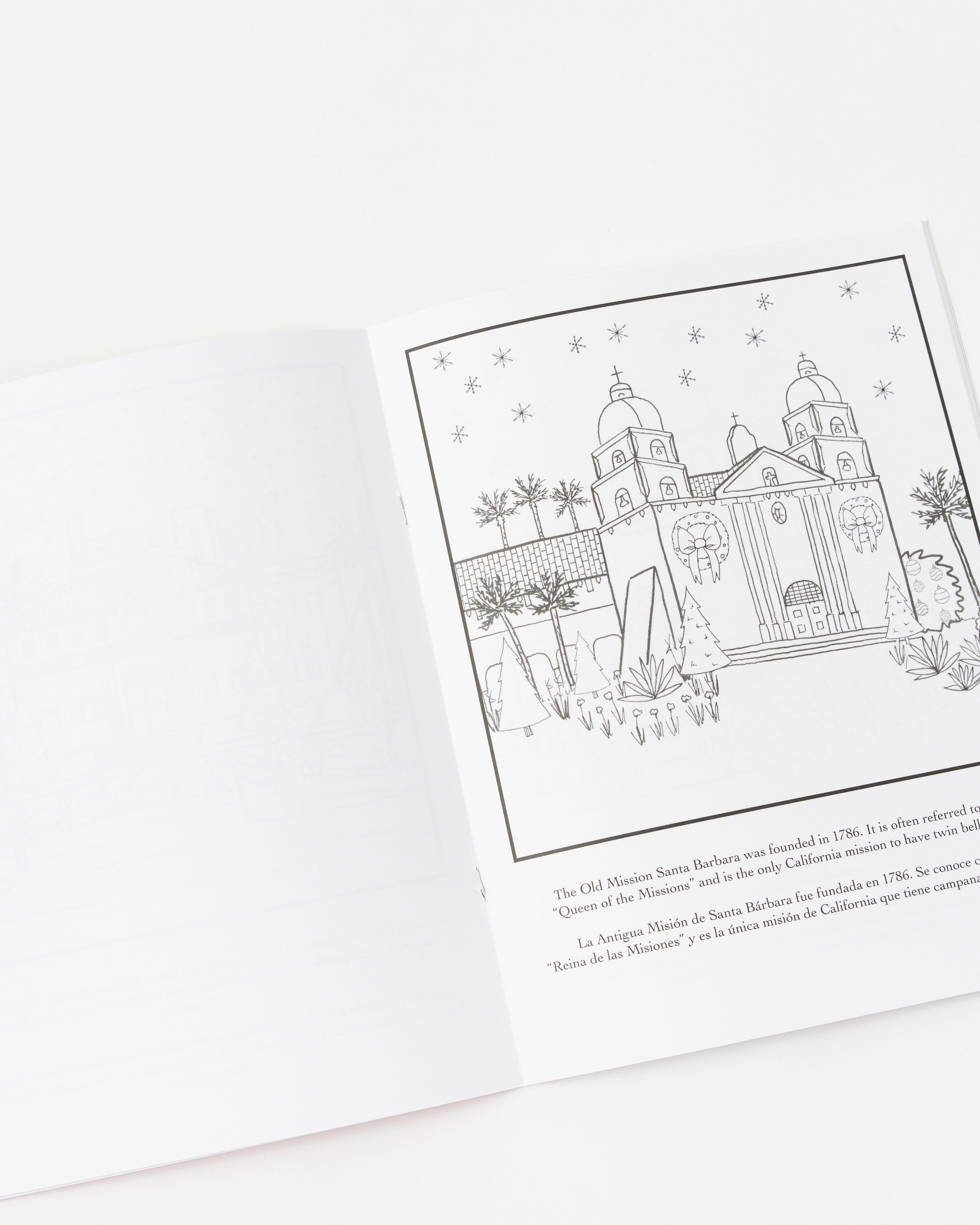 Nacaya Colors of Santa Barbara Bilingual Coloring Book Christmas Edition