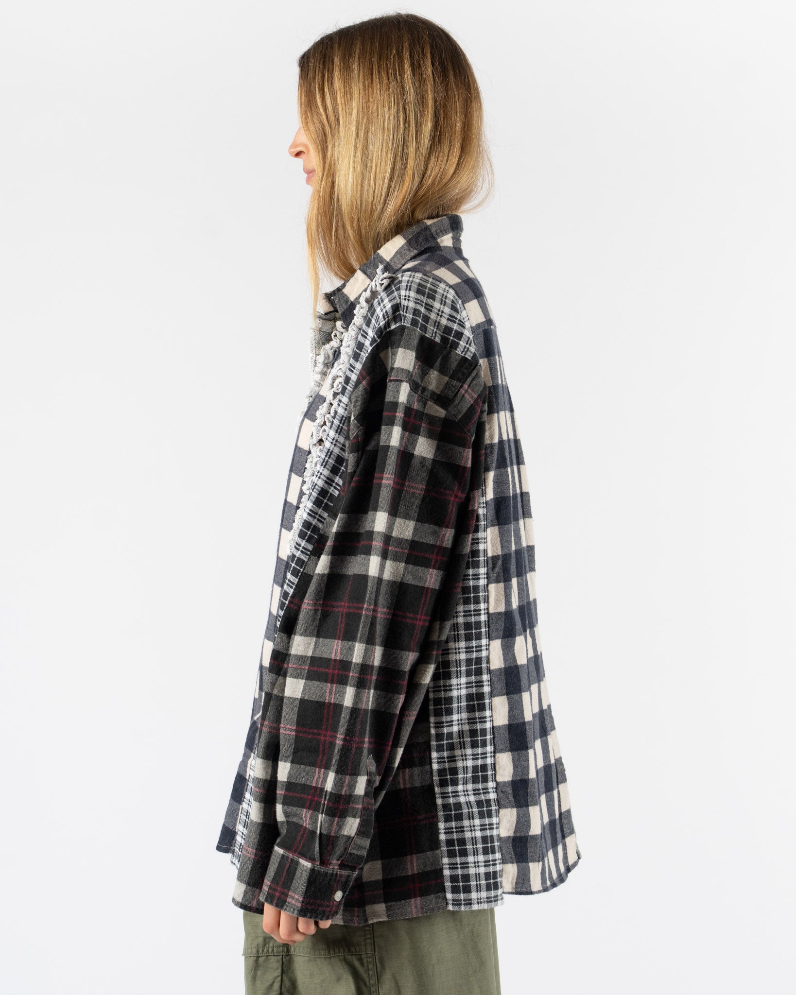 Needles Flannel 5 Cuts Frill Shirt