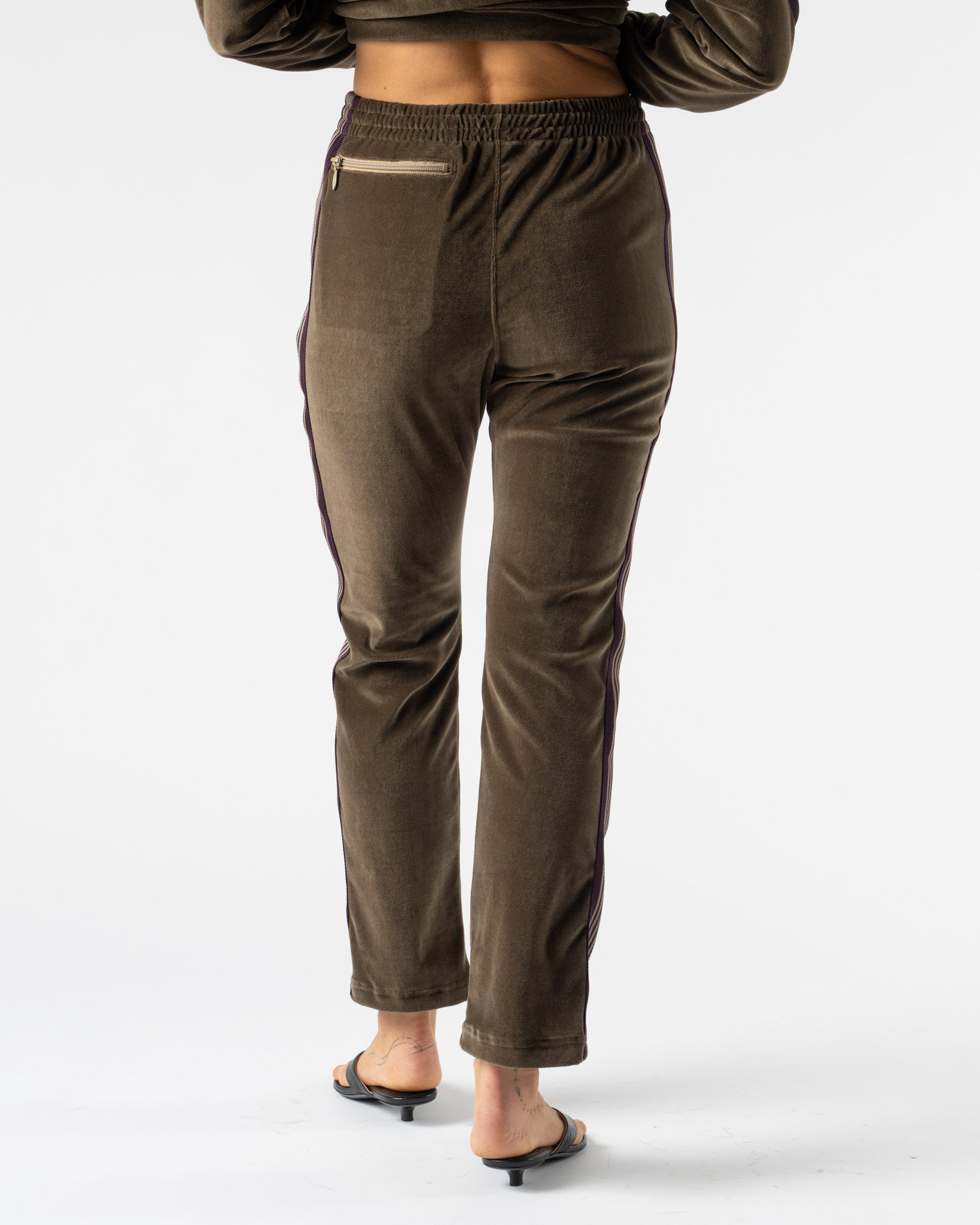 Needles Narrow Track Pant in Taupe