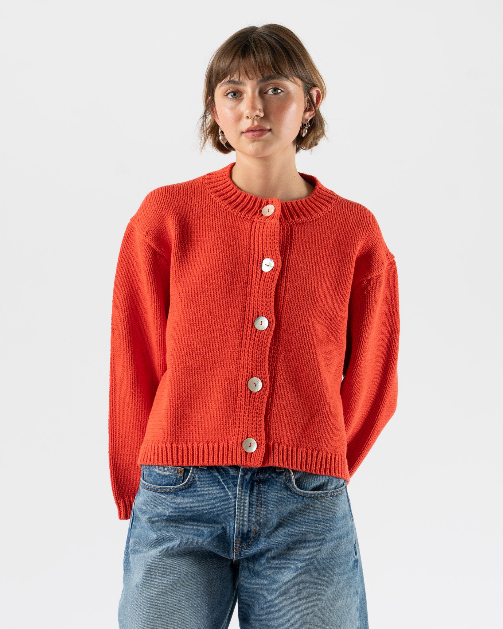 Nikki Chasin Shiloh Cardigan in Coral