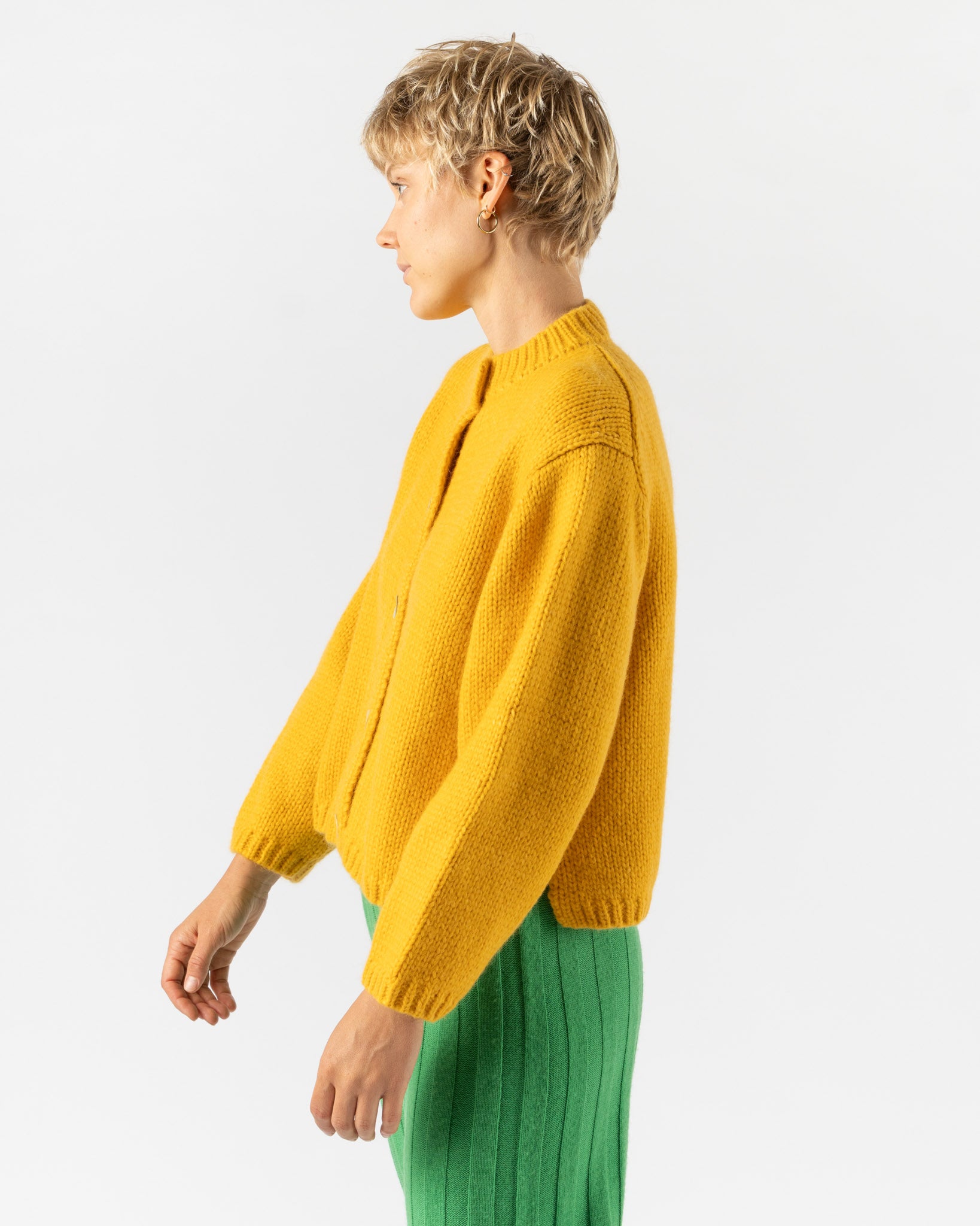 Nikki Chasin Sheba Cardigan Sweater in Dijon