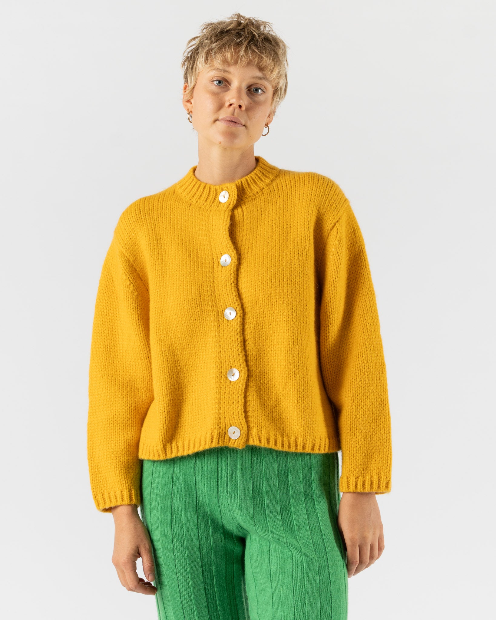 Nikki Chasin Sheba Cardigan Sweater in Dijon