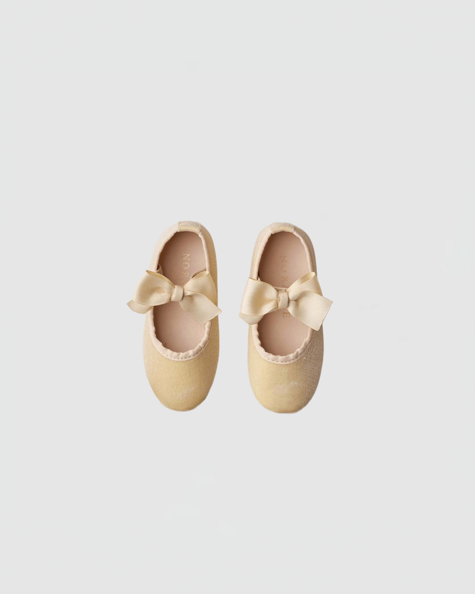 Noralee Bow Ballet Flats in Champagne, for Kids, Size 12, Gold