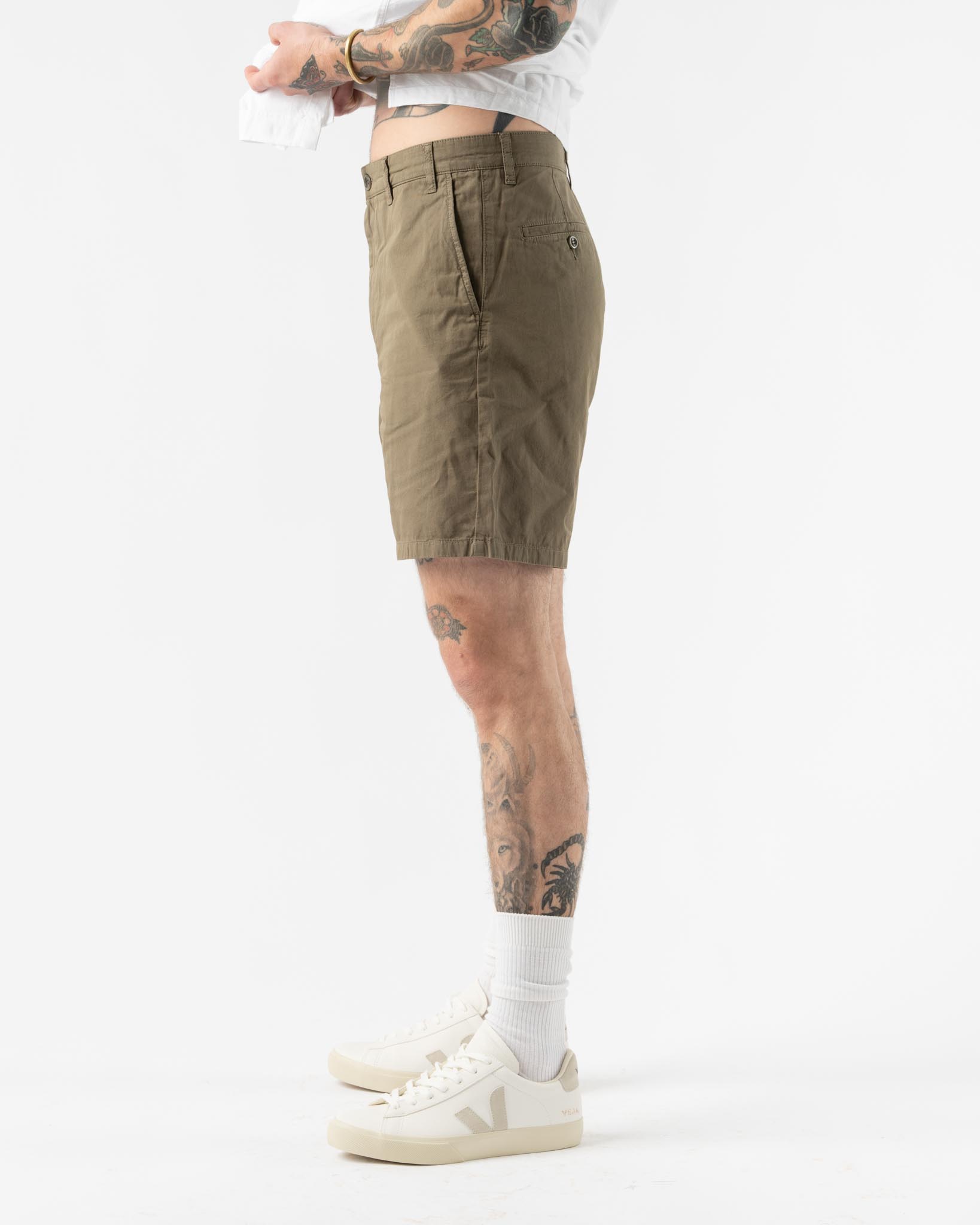 Norse Projects Aros Regular Shorts in Sediment Green