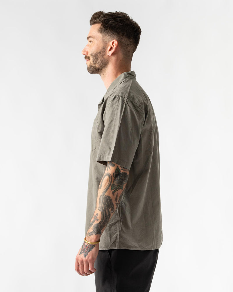 Norse Projects Carsten Cotton Tencel Shirt in Mid Khaki