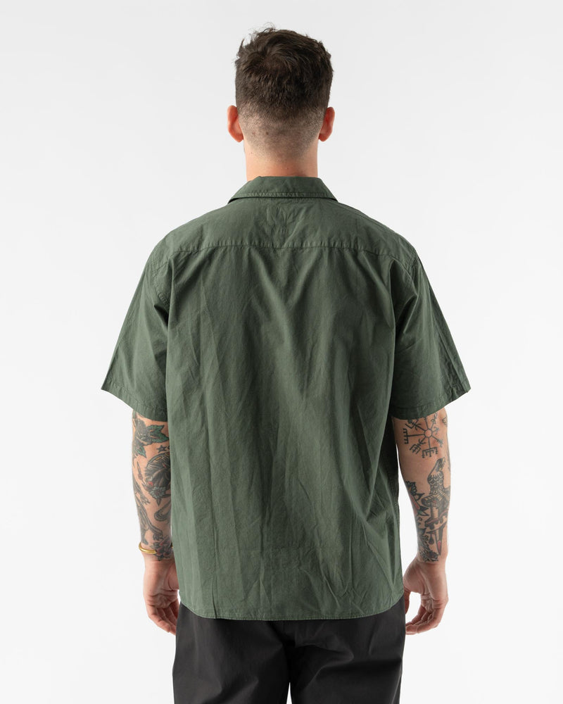 Norse Projects Carsten Cotton Tencel Shirt in Spruce Green