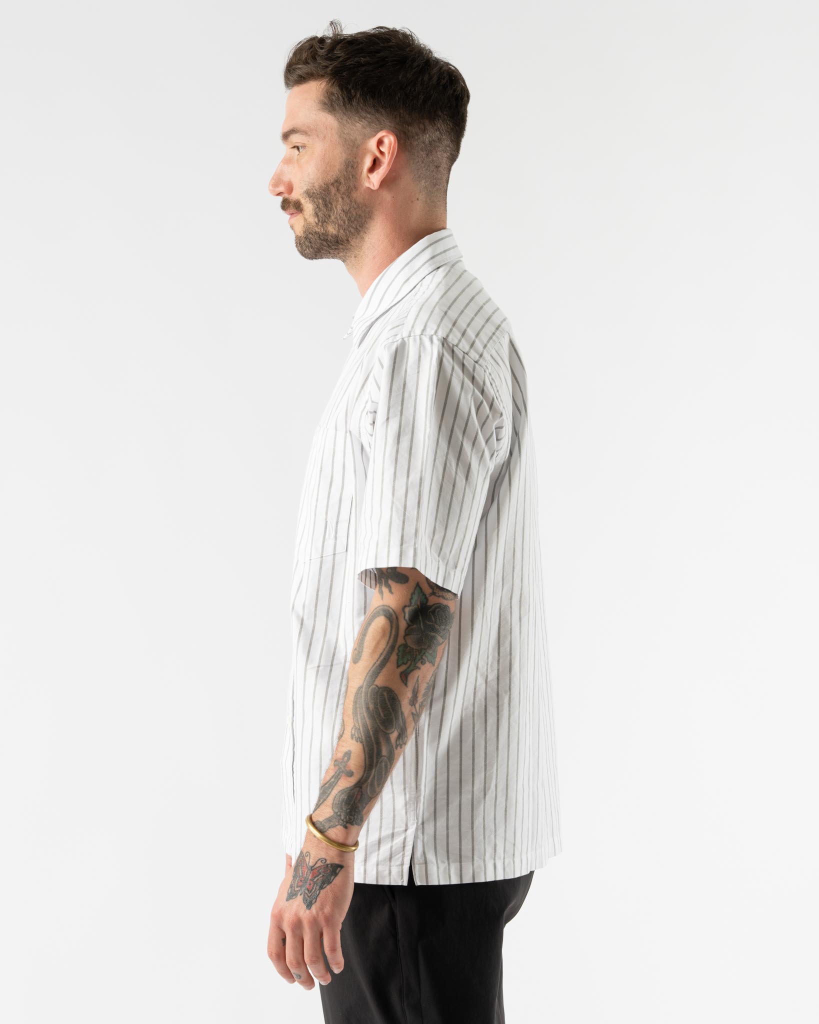 Norse Projects Ivan Oxford Monogram in Spruce Green