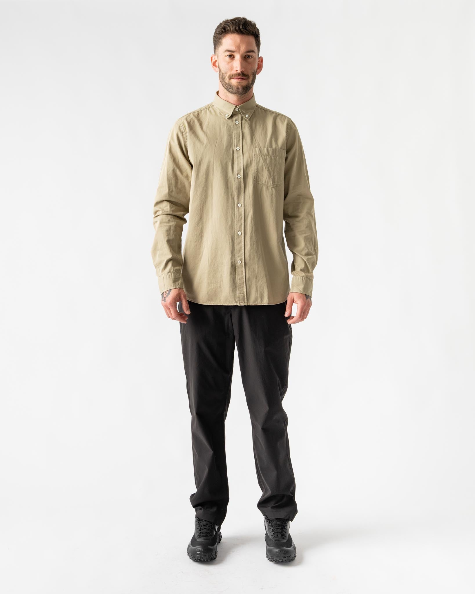Norse Projects Anton Light Twill Shirt in Clay