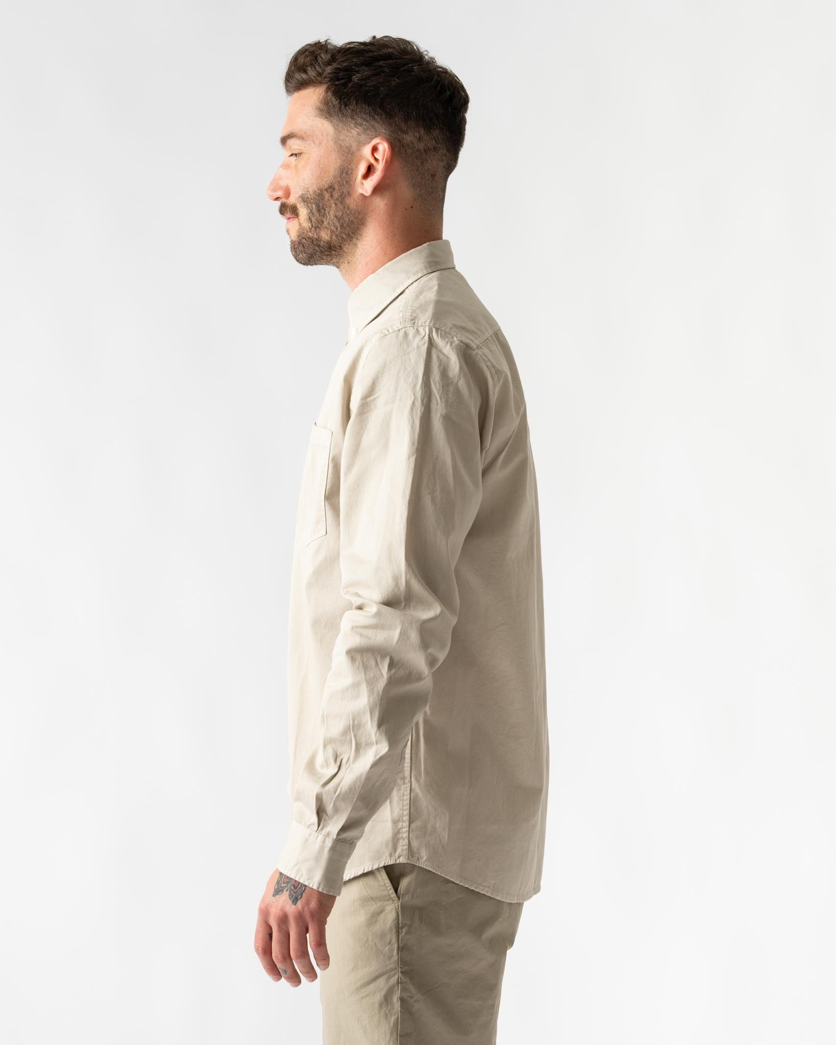 Norse Projects Anton Light Twill Shirt in Oatmeal