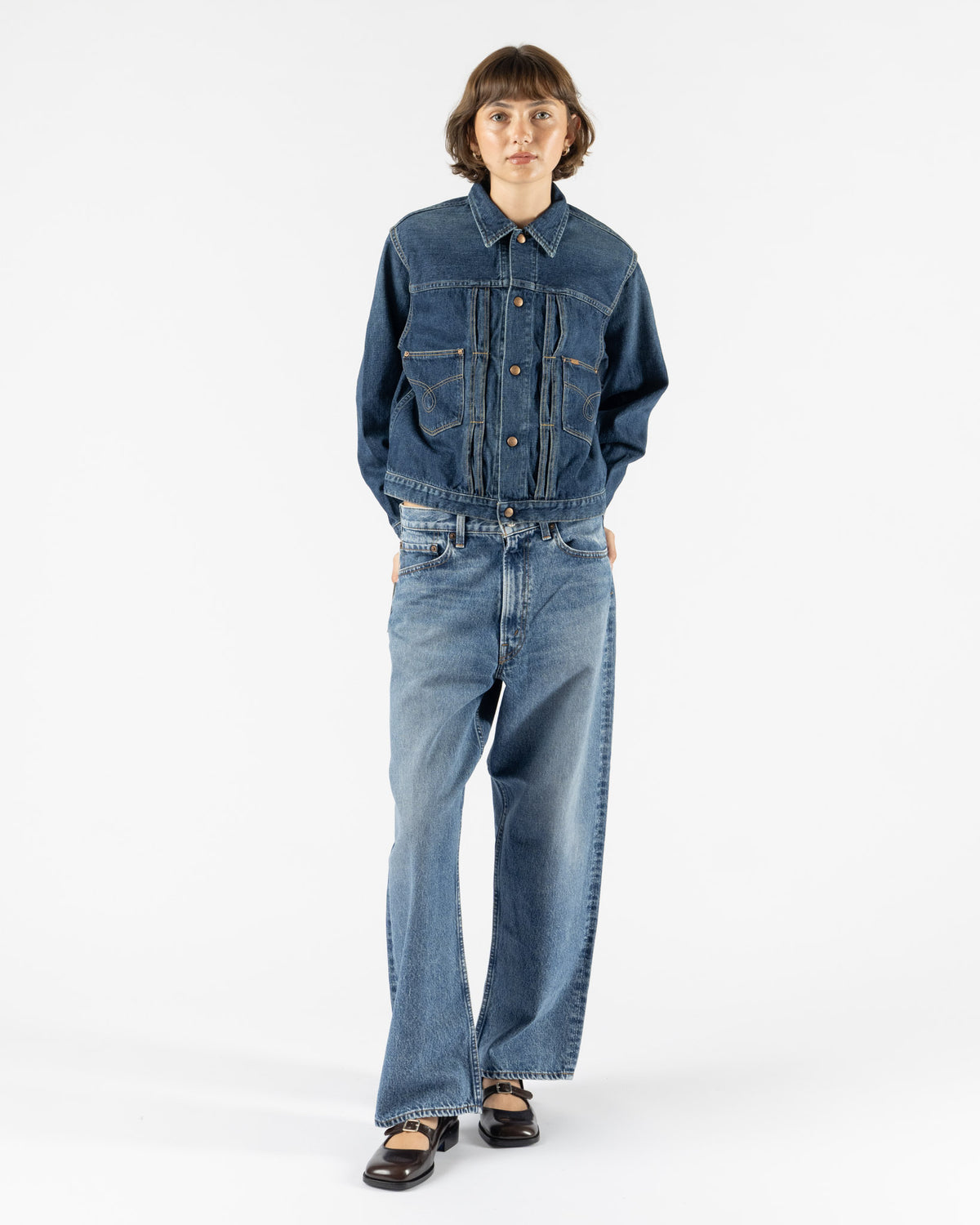 orSlow Rodeo Denim Lady Jacket in Denim Used