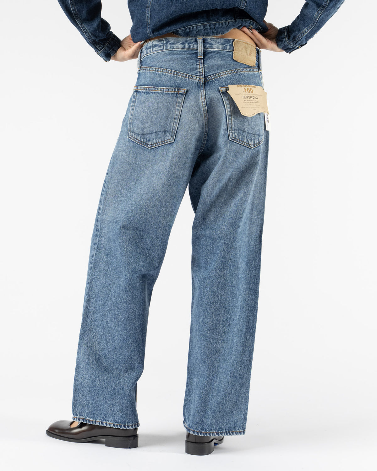 orSlow Super Dad's Denim Pants in Denim Used