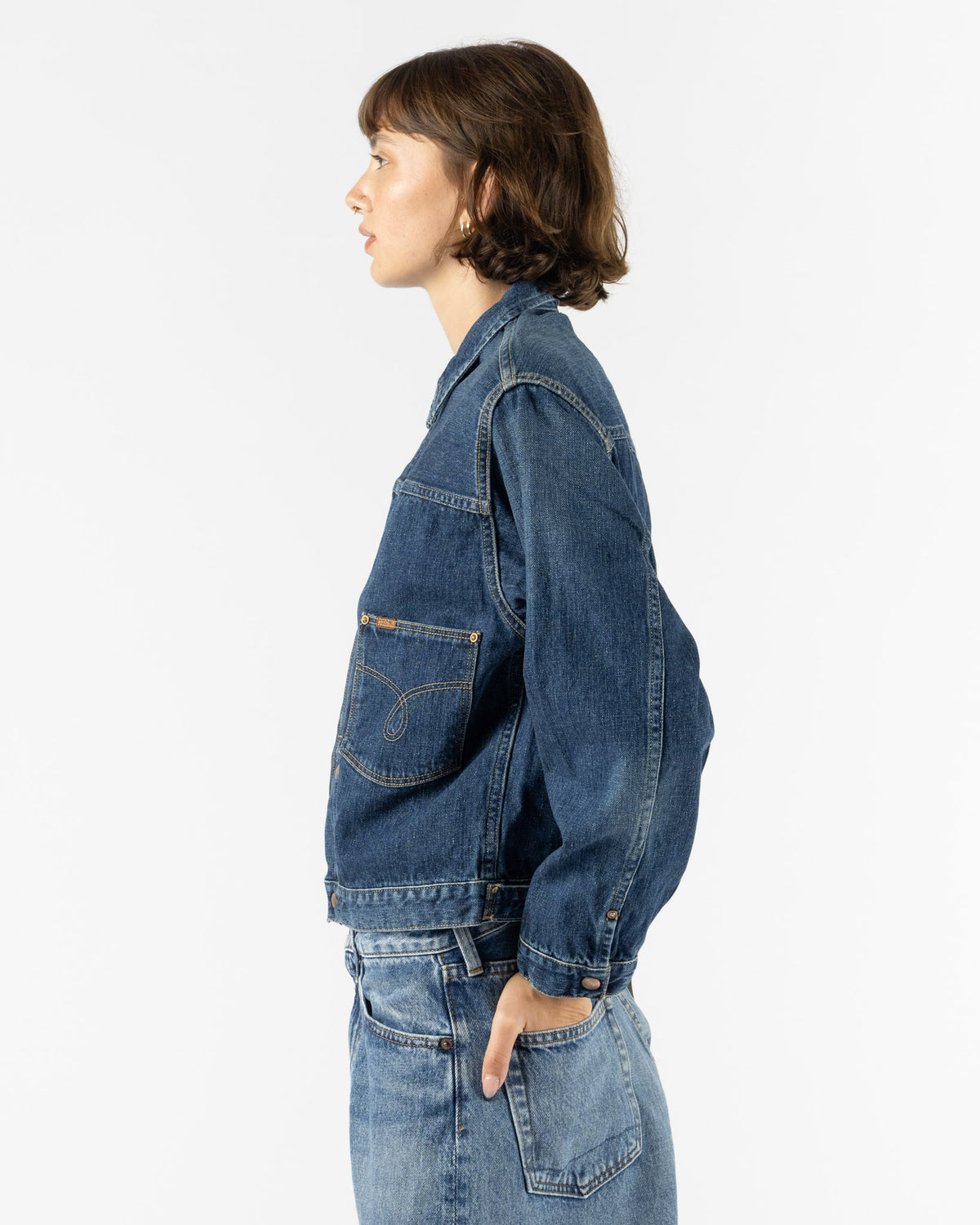 orSlow Rodeo Denim Lady Jacket in Denim Used