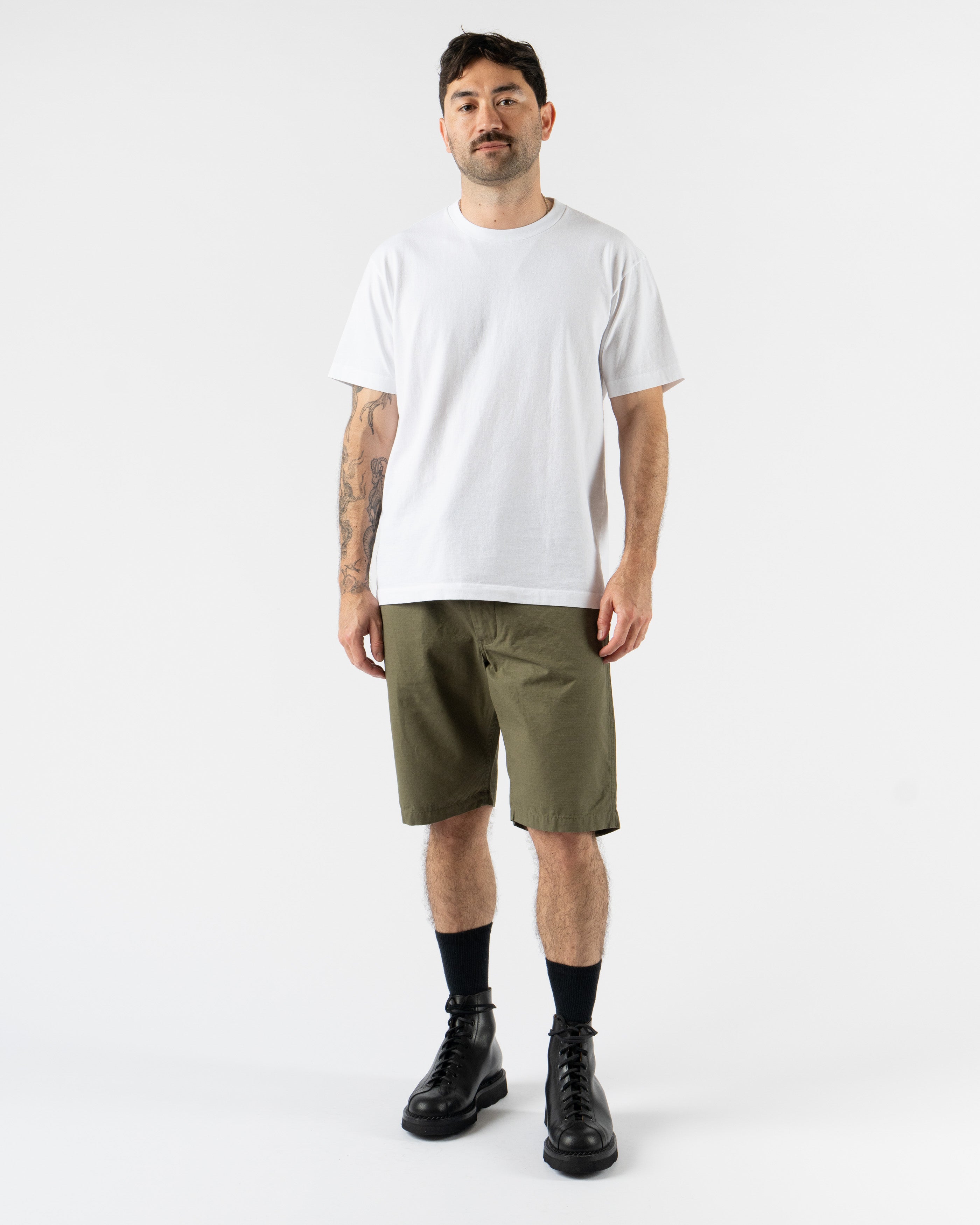 orSlow New Yorker Shorts in Army Green