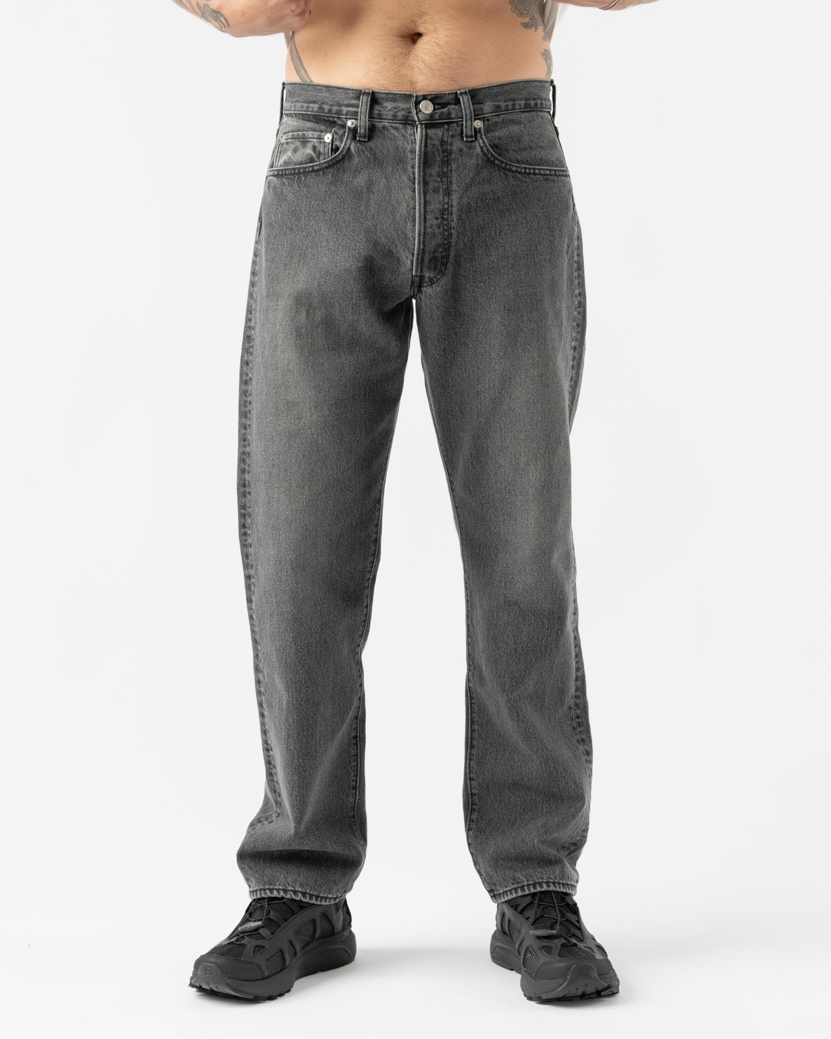 orSlow 105 90's Denim Pants in Black Stone