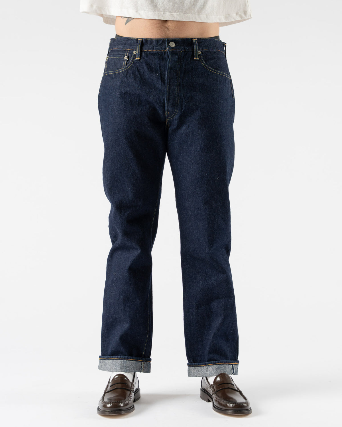 orSlow 105 Standard Selvedge Denim in One Wash Curated at Jake and 
