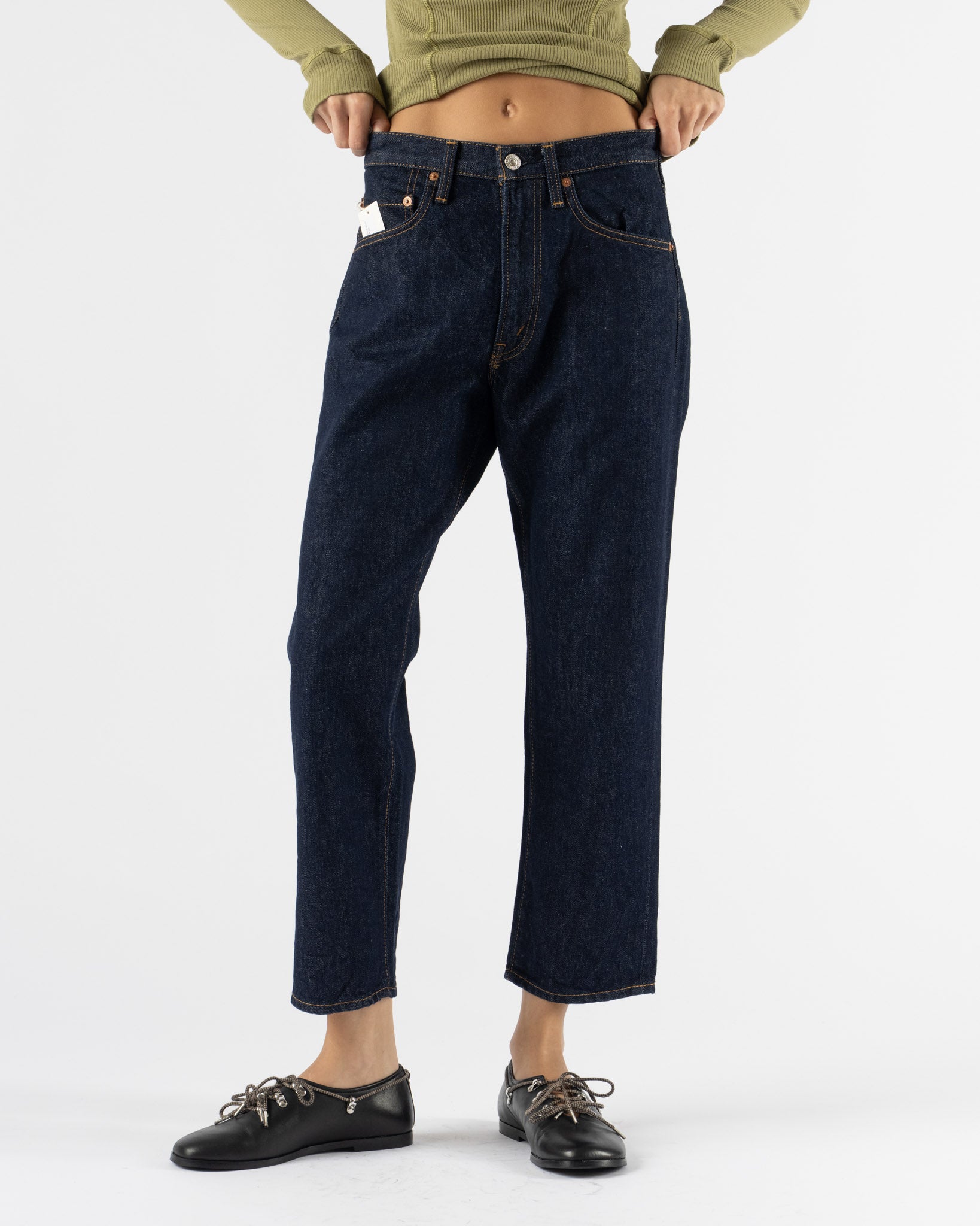 orSlow 105 90's Denim in Mid Used Wash Curated at Jake and Jones