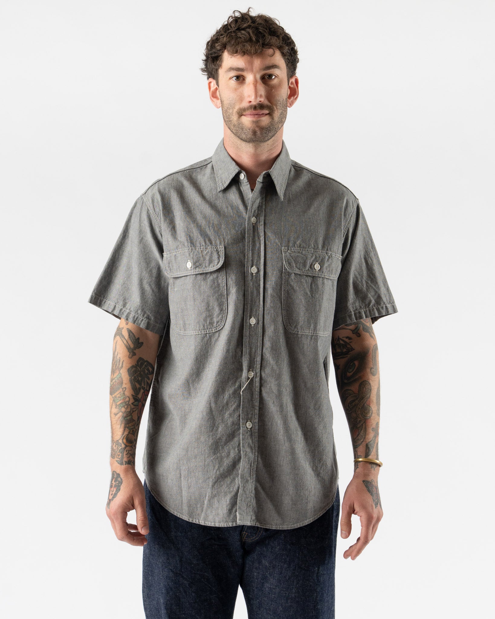 orSlow 105 90's Denim in Mid Used Wash Curated at Jake and Jones