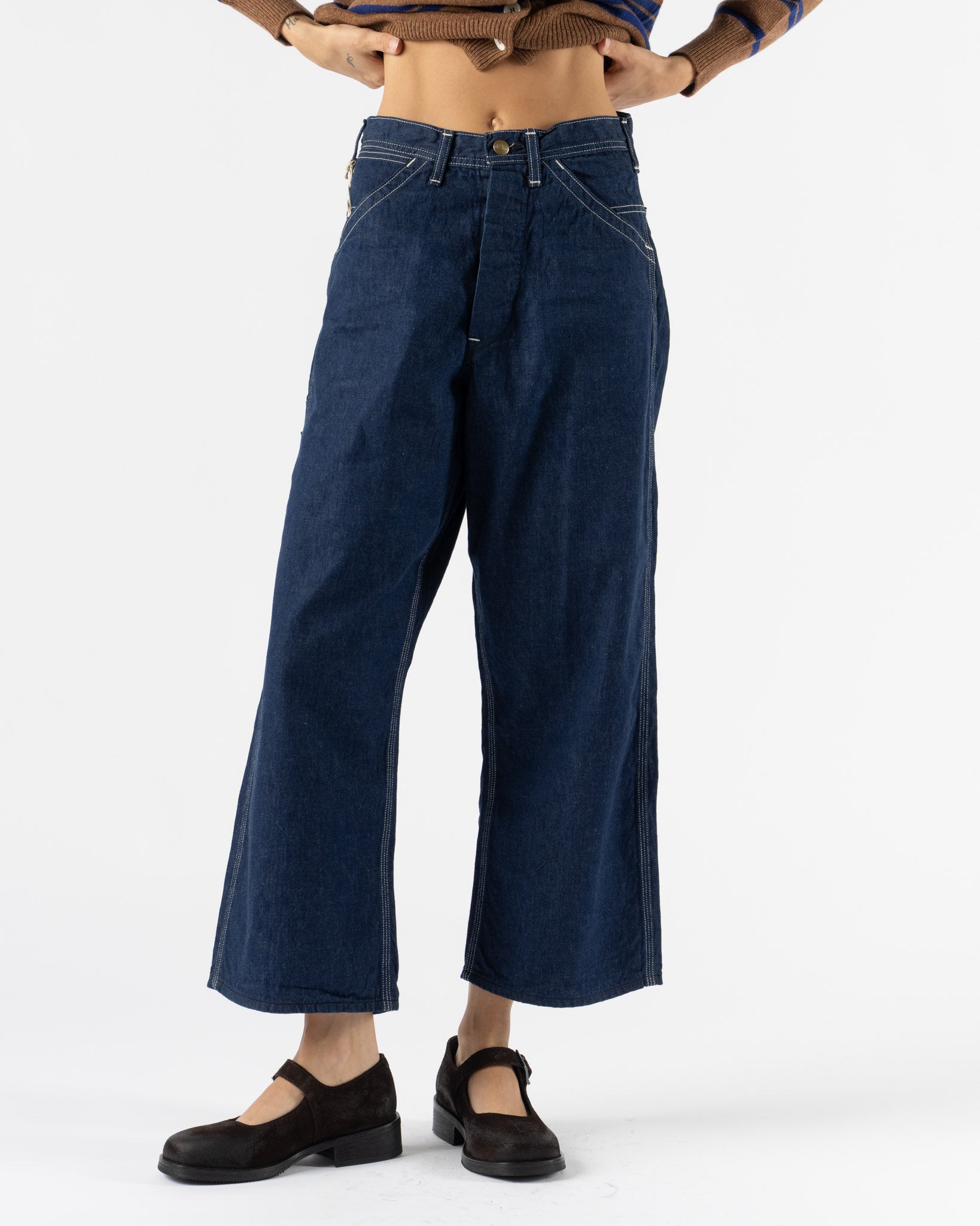 orSlow 105 90's Denim in Mid Used Wash Curated at Jake and Jones