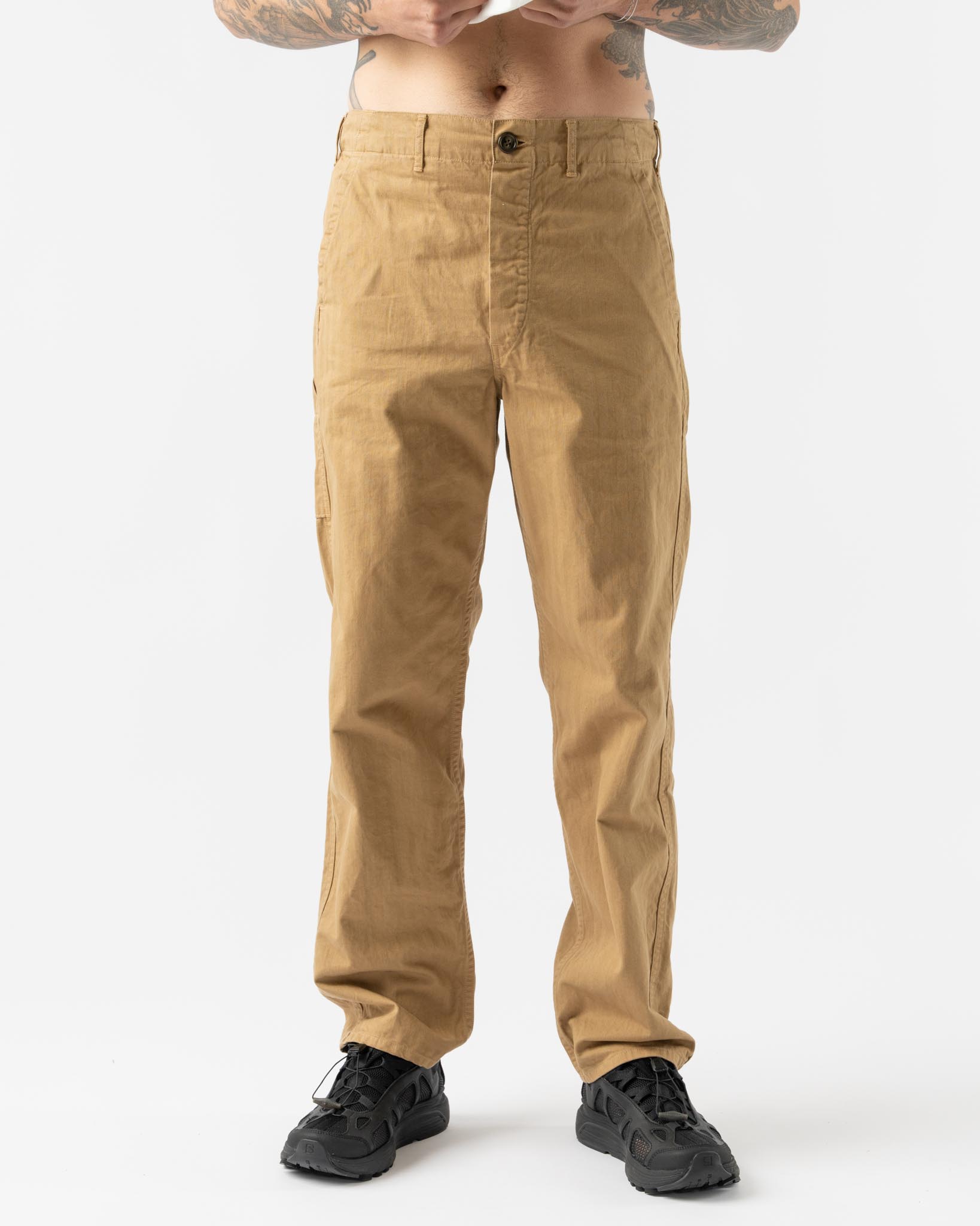 orSlow French Work Pant Khaki Curated at Jake and Jones